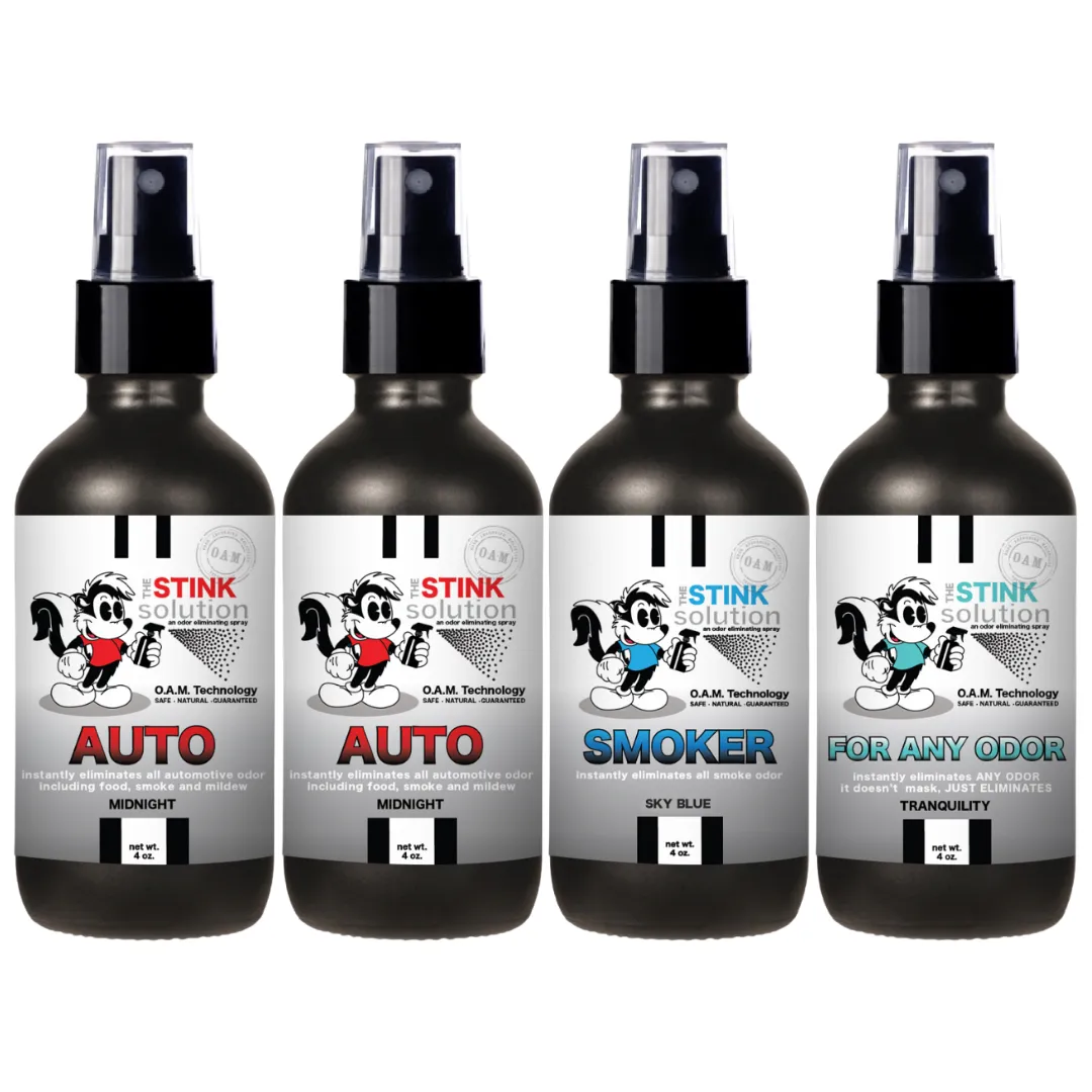 Buy 3 Get 1 FREE - Auto Sampler Set 4 oz Odor Eliminating Sprays