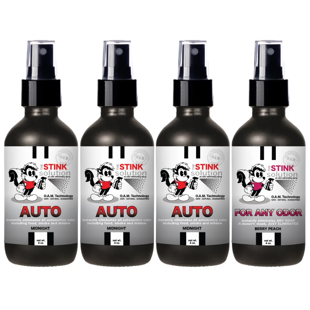 Buy 3 Get 1 FREE - Auto Sampler Set 4 oz Odor Eliminating Sprays