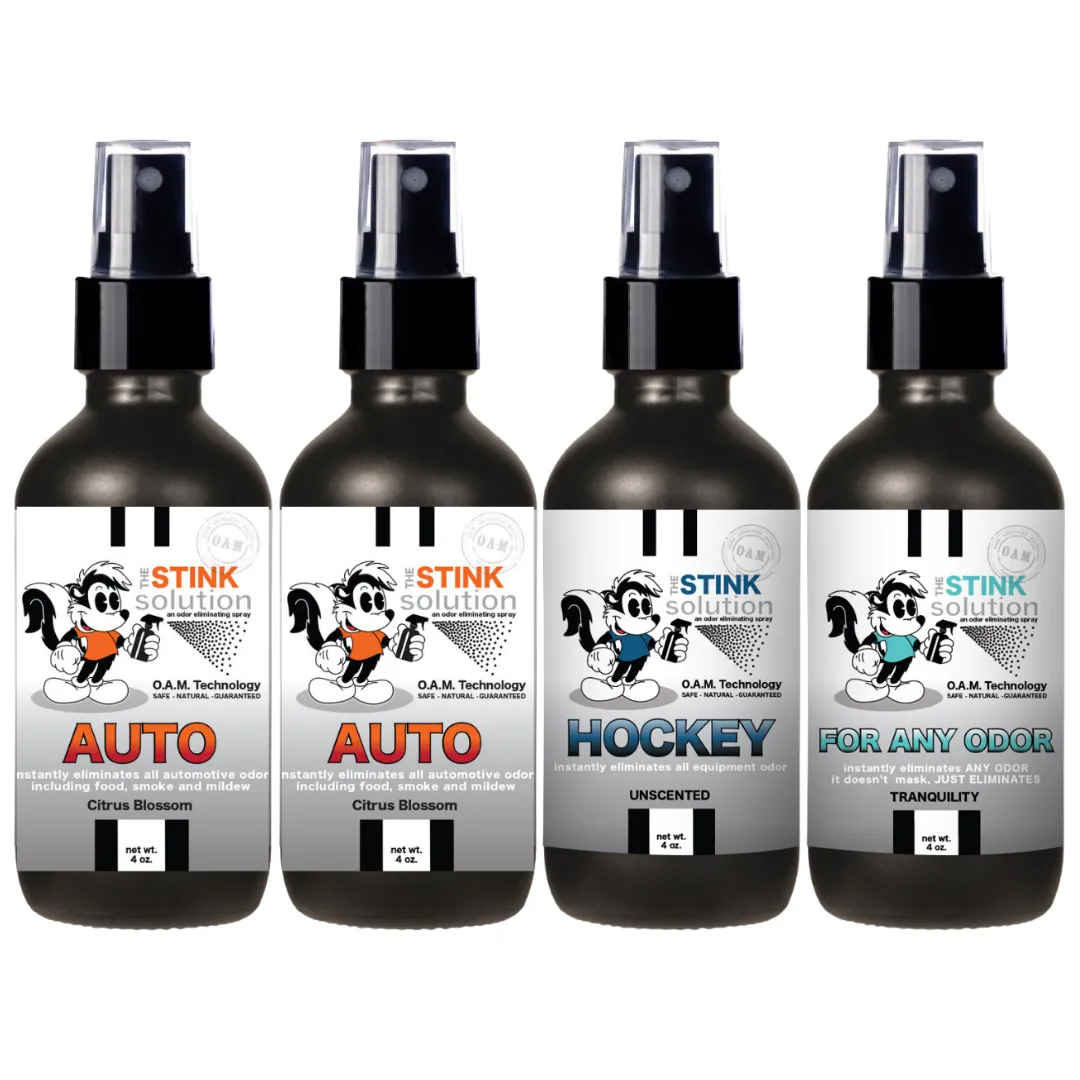 Buy 3 Get 1 FREE - Auto Sampler Set 4 oz Odor Eliminating Sprays