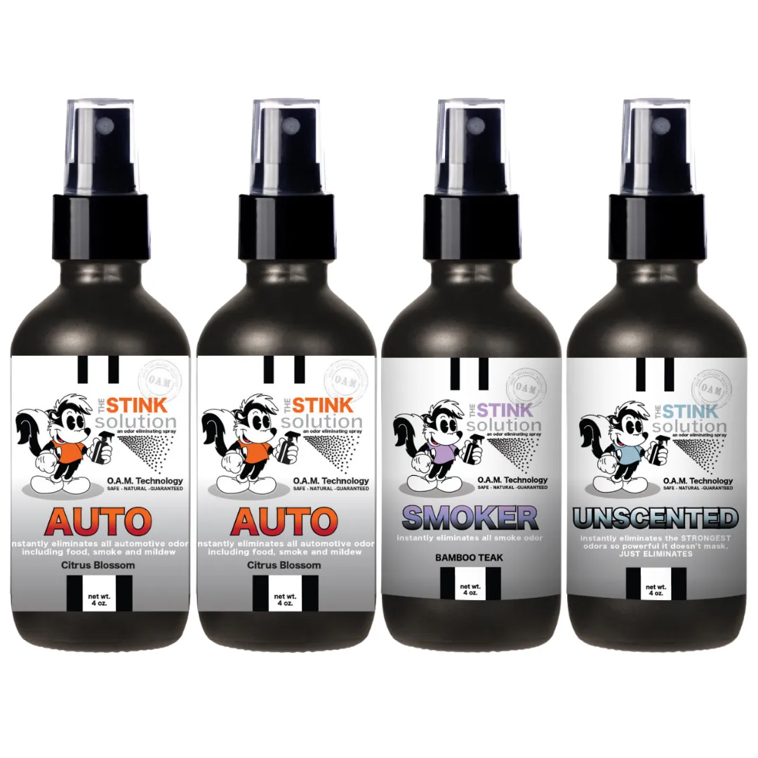 Buy 3 Get 1 FREE - Auto Sampler Set 4 oz Odor Eliminating Sprays