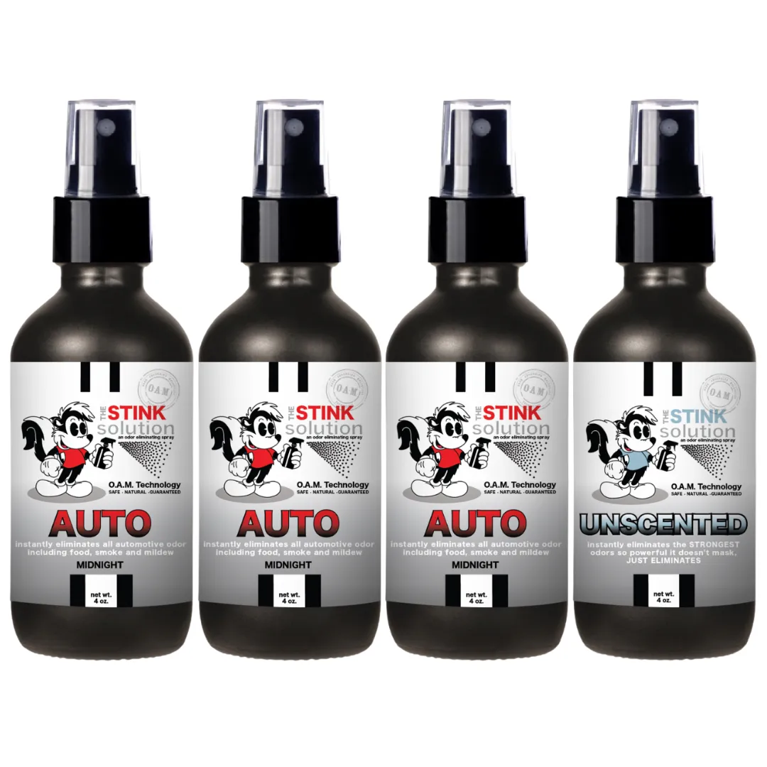Buy 3 Get 1 FREE - Auto Sampler Set 4 oz Odor Eliminating Sprays