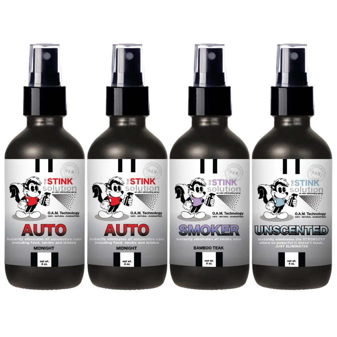 Buy 3 Get 1 FREE - Auto Sampler Set 4 oz Odor Eliminating Sprays