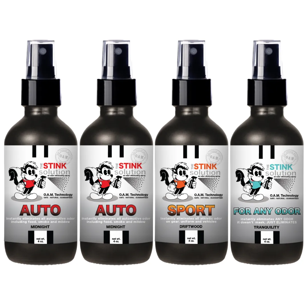Buy 3 Get 1 FREE - Auto Sampler Set 4 oz Odor Eliminating Sprays