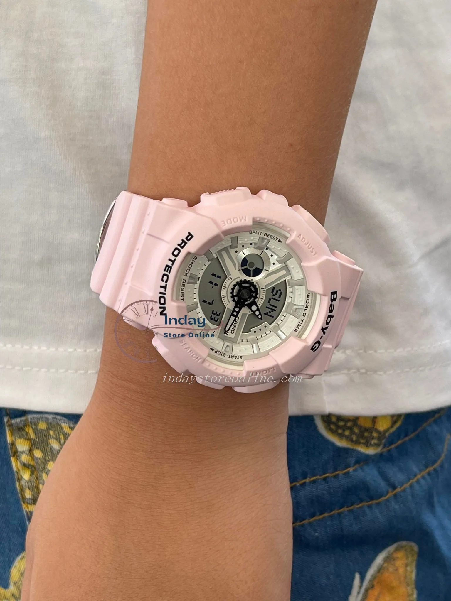 Casio Baby-G Women's Watch BA-110BE-4A Shock Resistant Mineral Glass