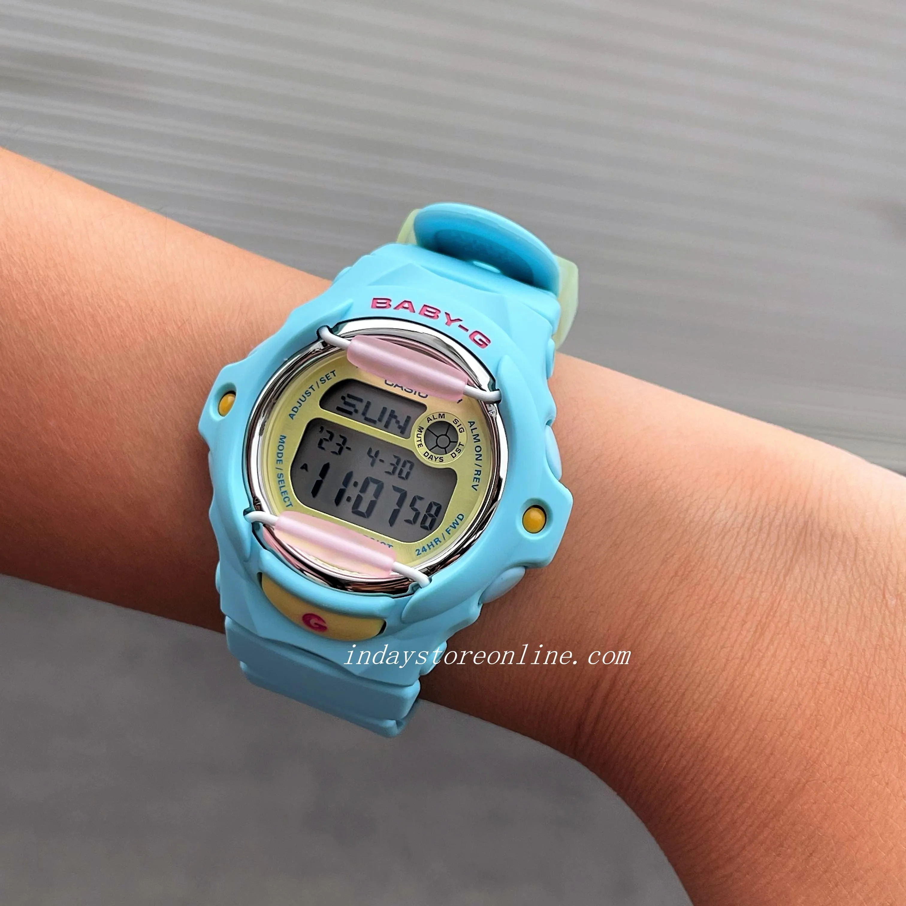 Casio Baby-G Women's Watch BG-169PB-2 Resin Band Shock Resistant Mineral Glass