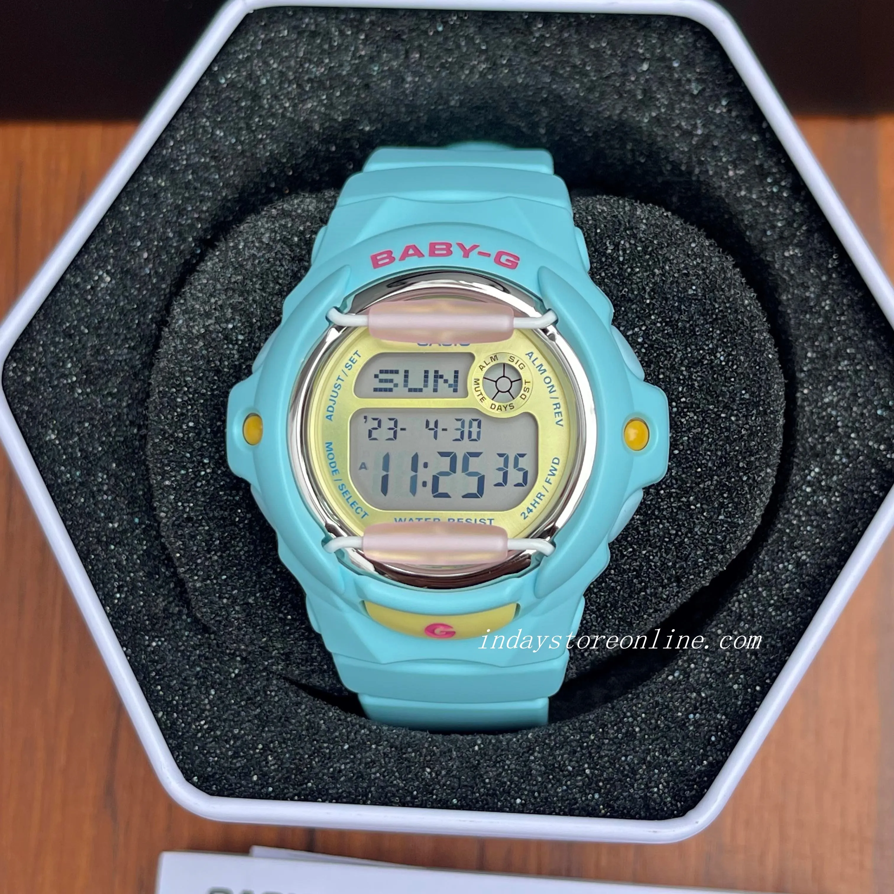 Casio Baby-G Women's Watch BG-169PB-2 Resin Band Shock Resistant Mineral Glass