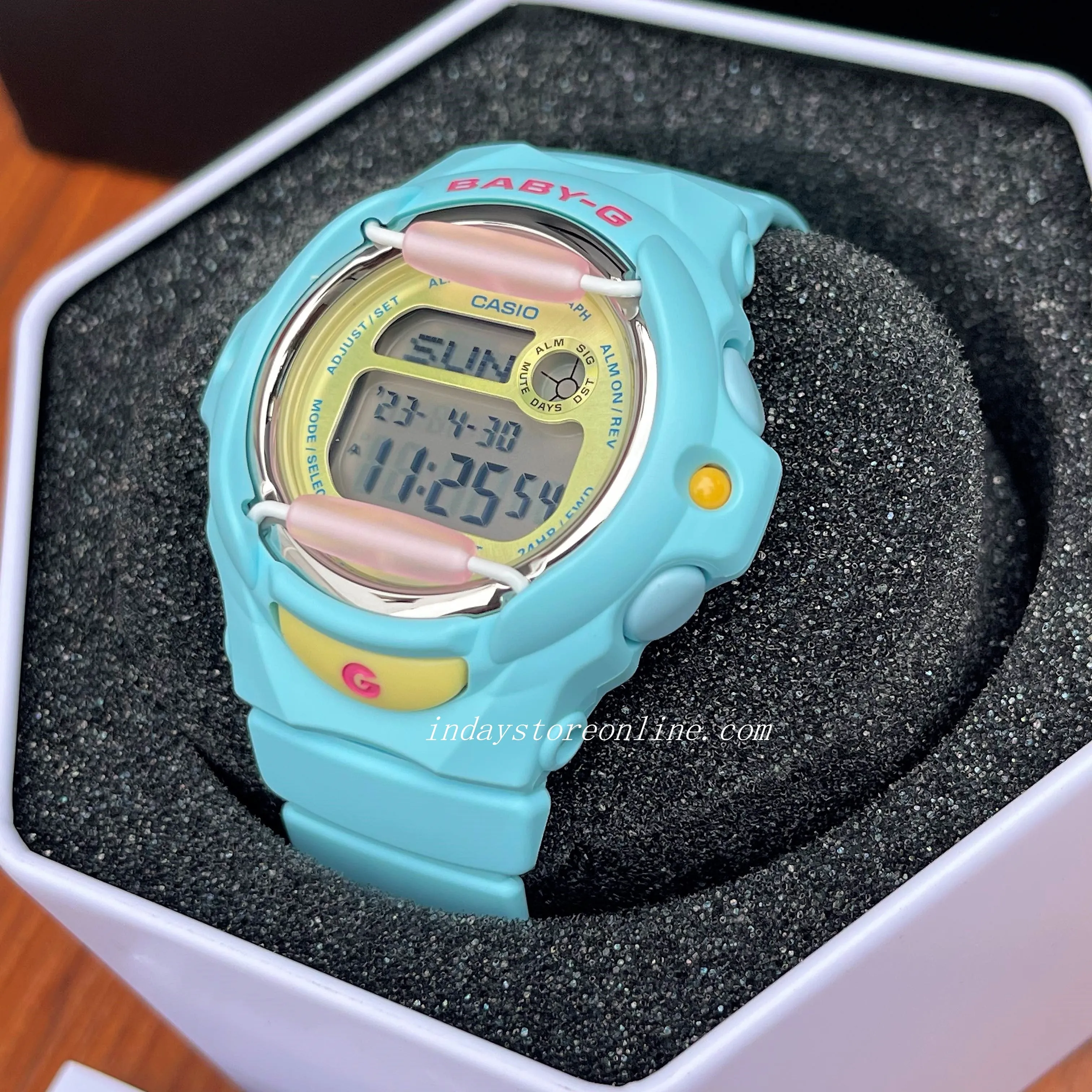 Casio Baby-G Women's Watch BG-169PB-2 Resin Band Shock Resistant Mineral Glass