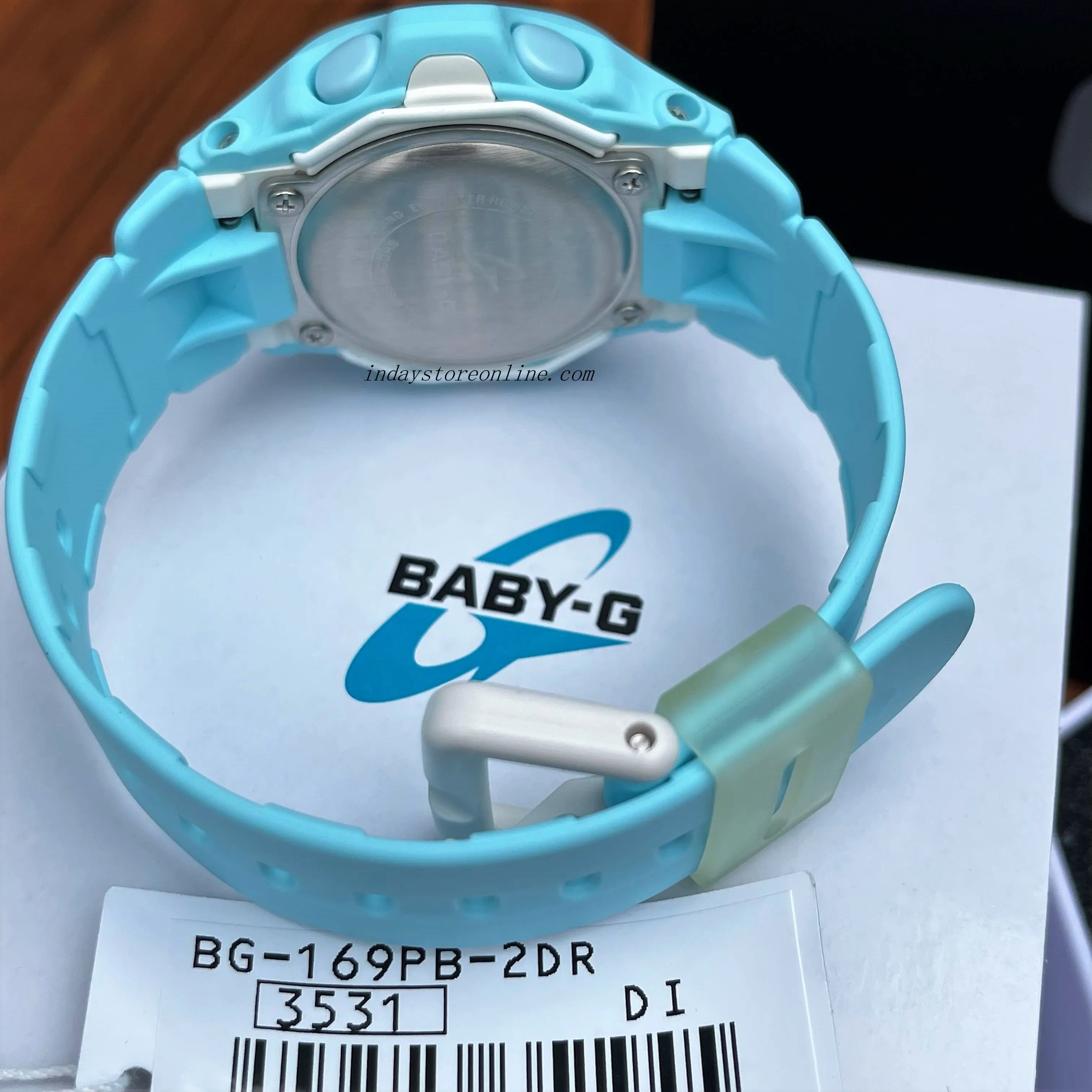 Casio Baby-G Women's Watch BG-169PB-2 Resin Band Shock Resistant Mineral Glass