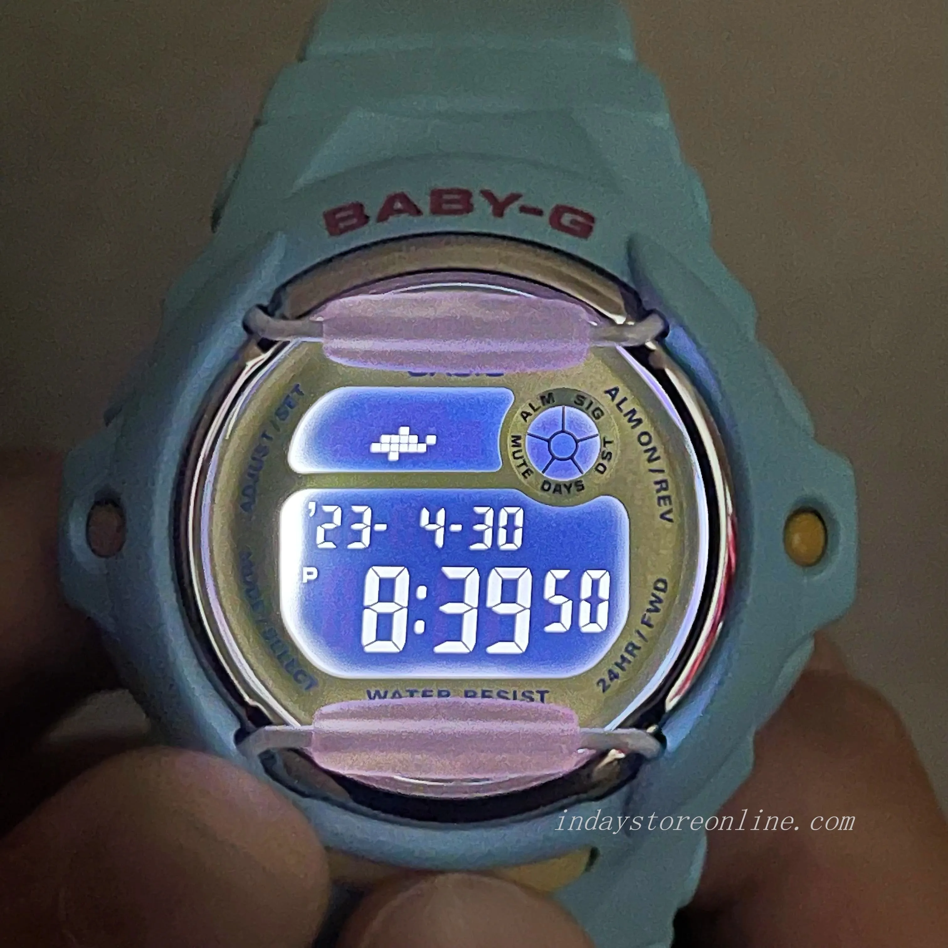 Casio Baby-G Women's Watch BG-169PB-2 Resin Band Shock Resistant Mineral Glass