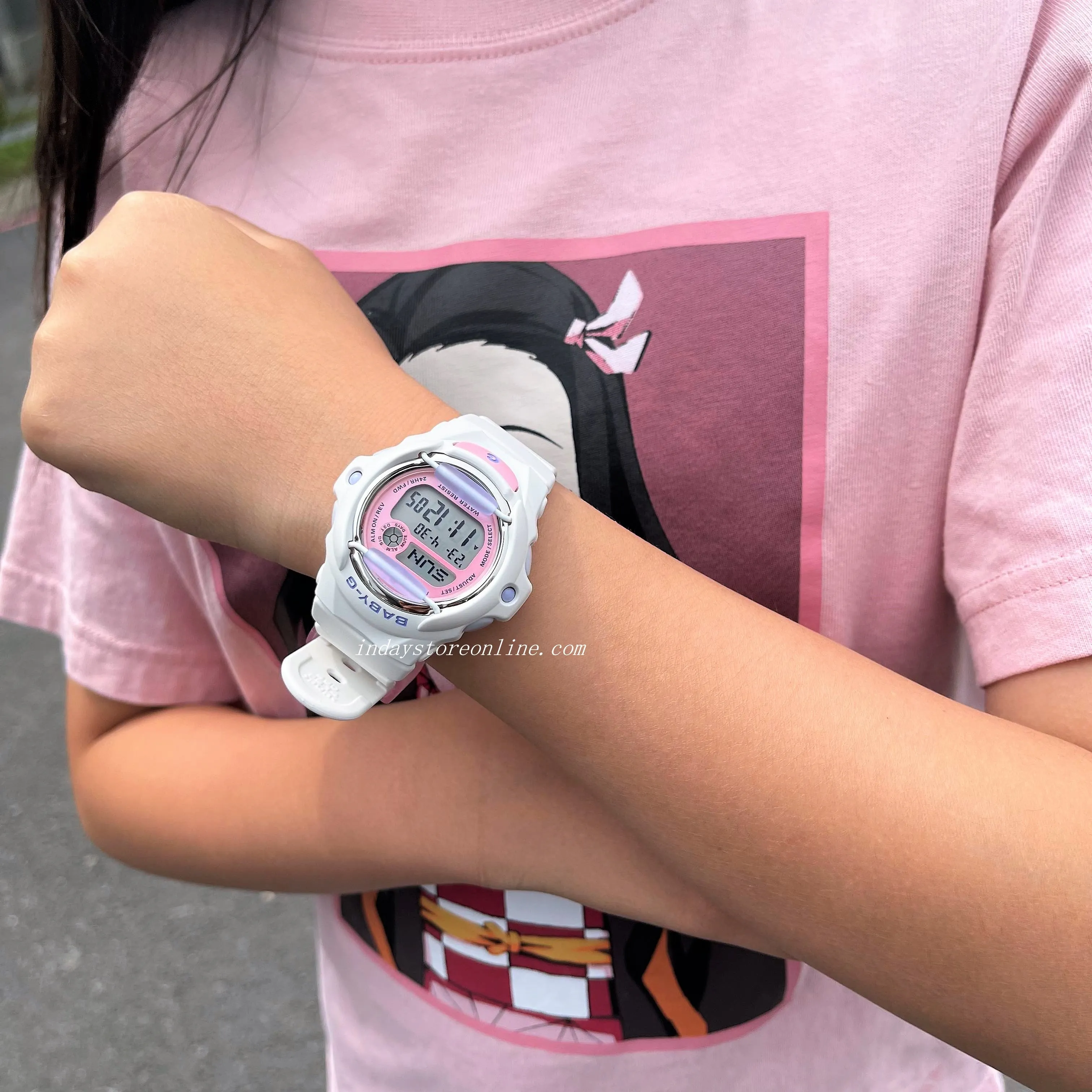 Casio Baby-G Women's Watch BG-169PB-7 Resin Band Shock Resistant Mineral Glass