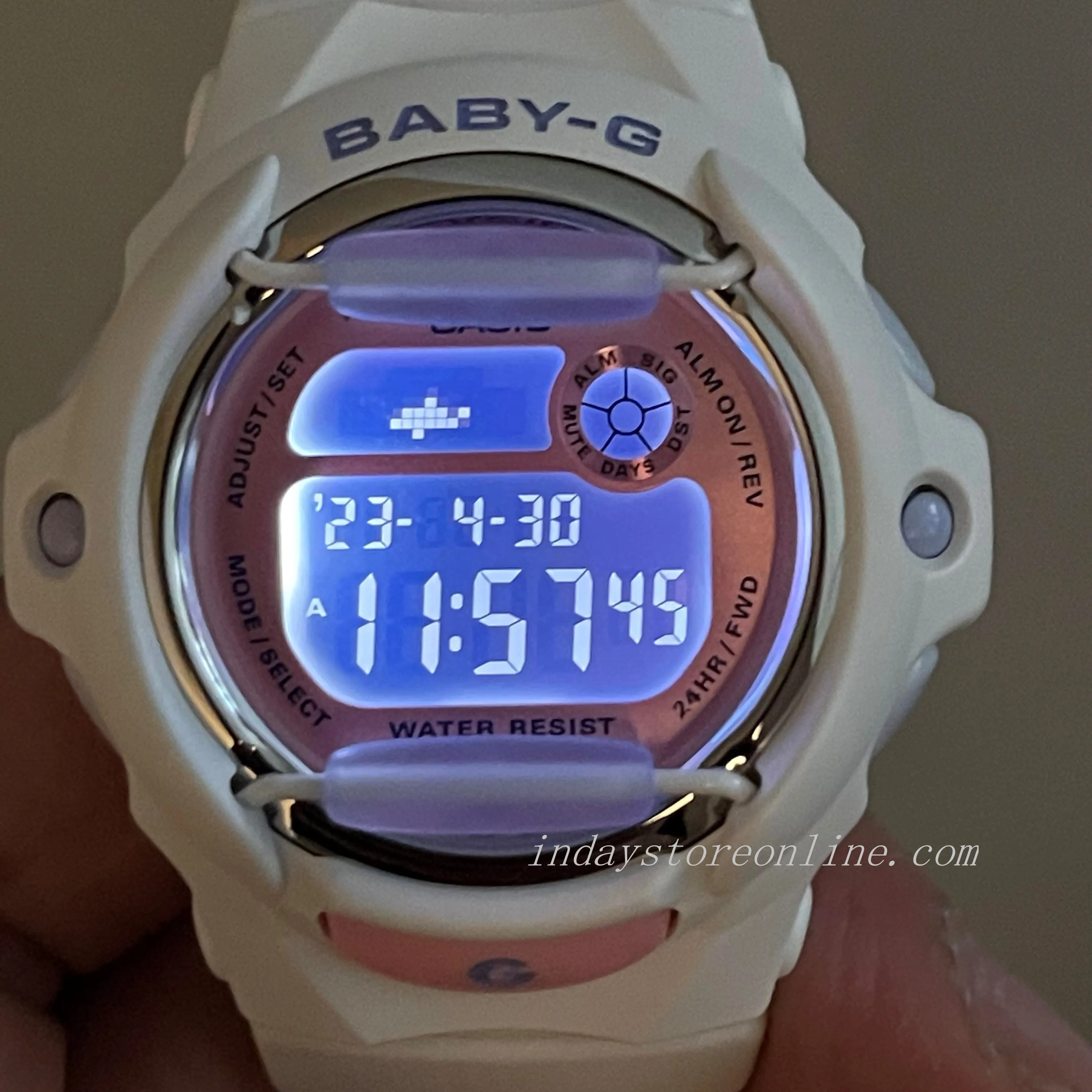 Casio Baby-G Women's Watch BG-169PB-7 Resin Band Shock Resistant Mineral Glass