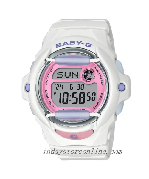 Casio Baby-G Women's Watch BG-169PB-7 Resin Band Shock Resistant Mineral Glass