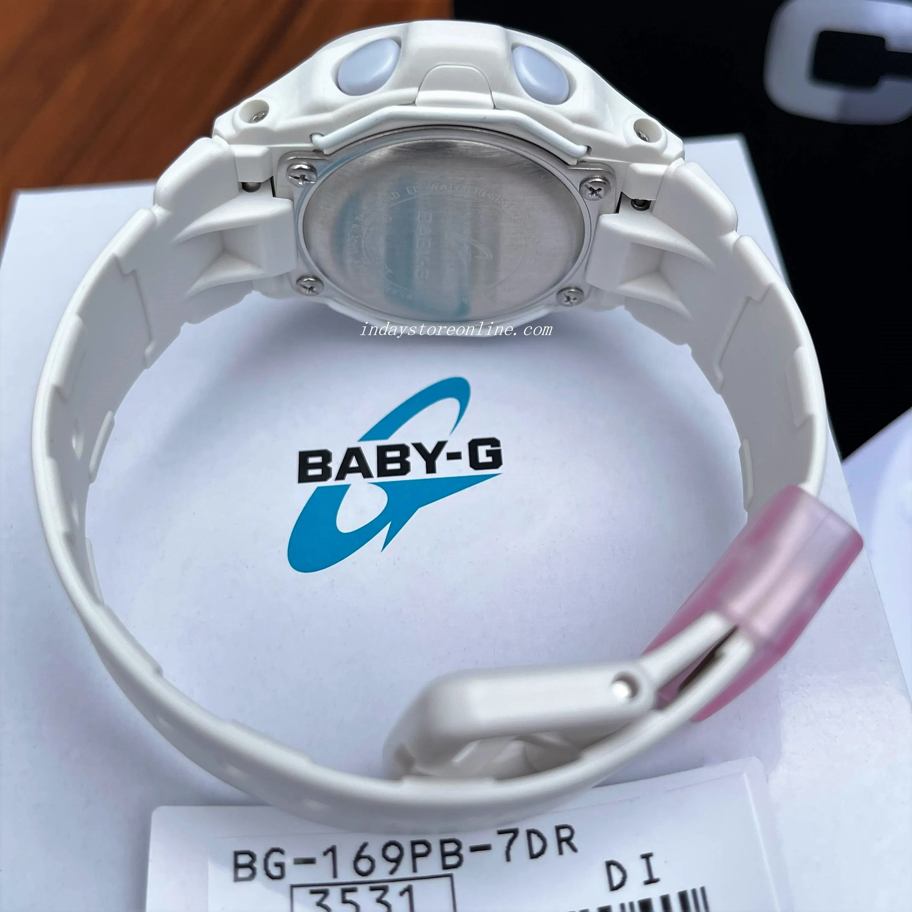 Casio Baby-G Women's Watch BG-169PB-7 Resin Band Shock Resistant Mineral Glass