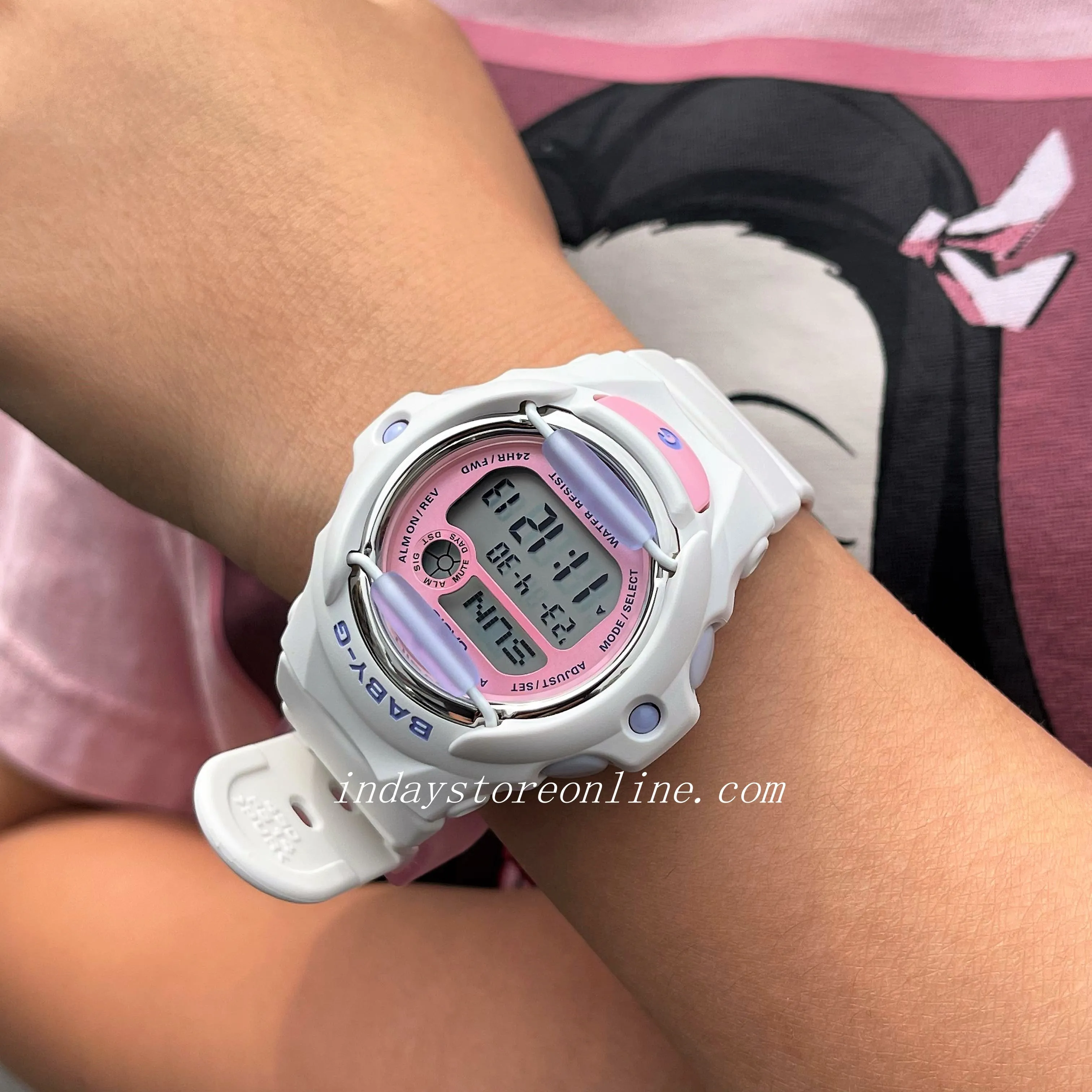 Casio Baby-G Women's Watch BG-169PB-7 Resin Band Shock Resistant Mineral Glass