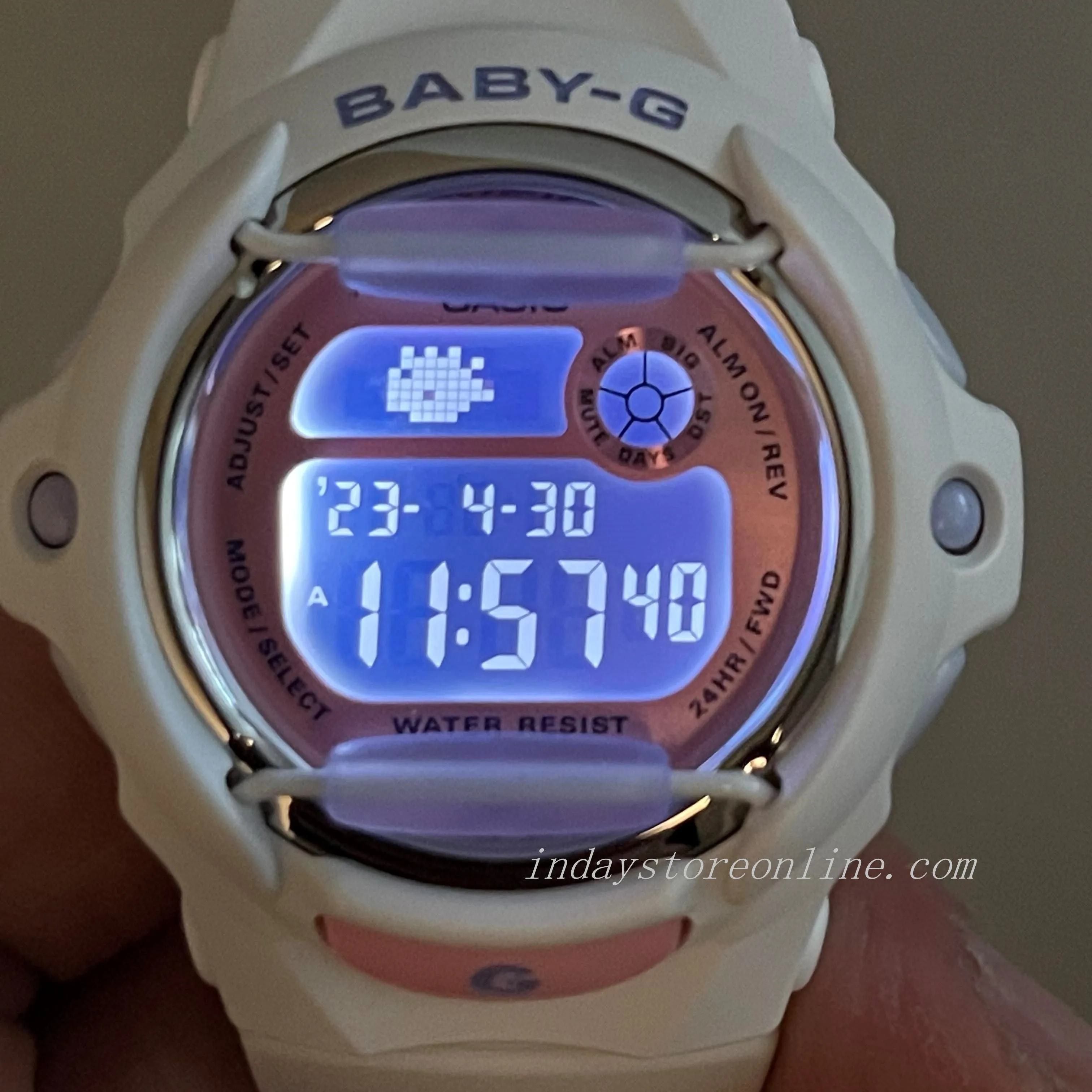 Casio Baby-G Women's Watch BG-169PB-7 Resin Band Shock Resistant Mineral Glass