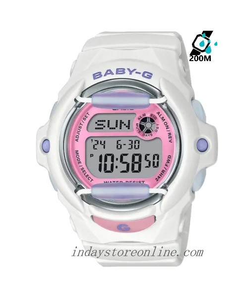 Casio Baby-G Women's Watch BG-169PB-7 Resin Band Shock Resistant Mineral Glass