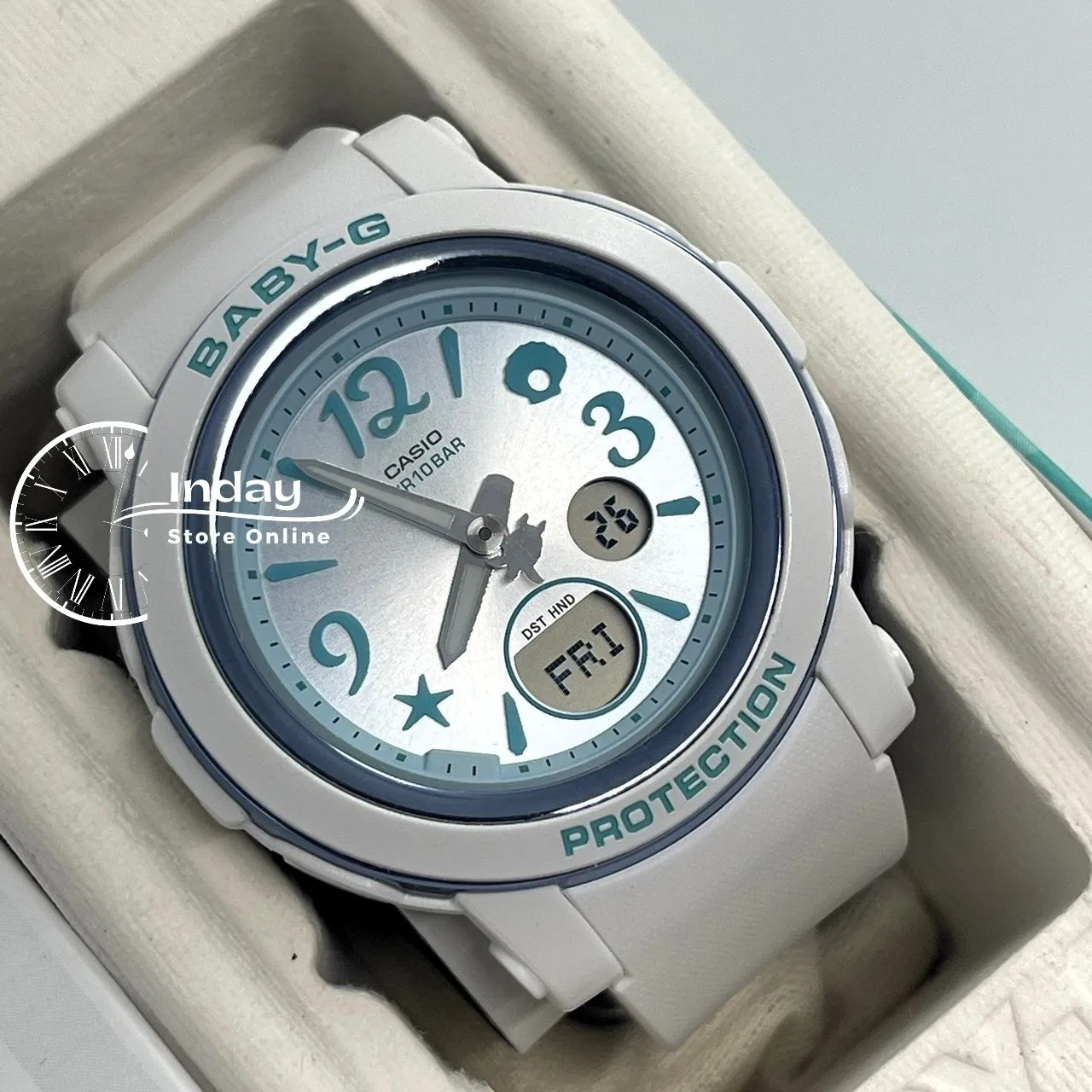 Casio Baby-G Women's Watch BGA-290US-2A Resin Band Mineral Glass Shock Resistant