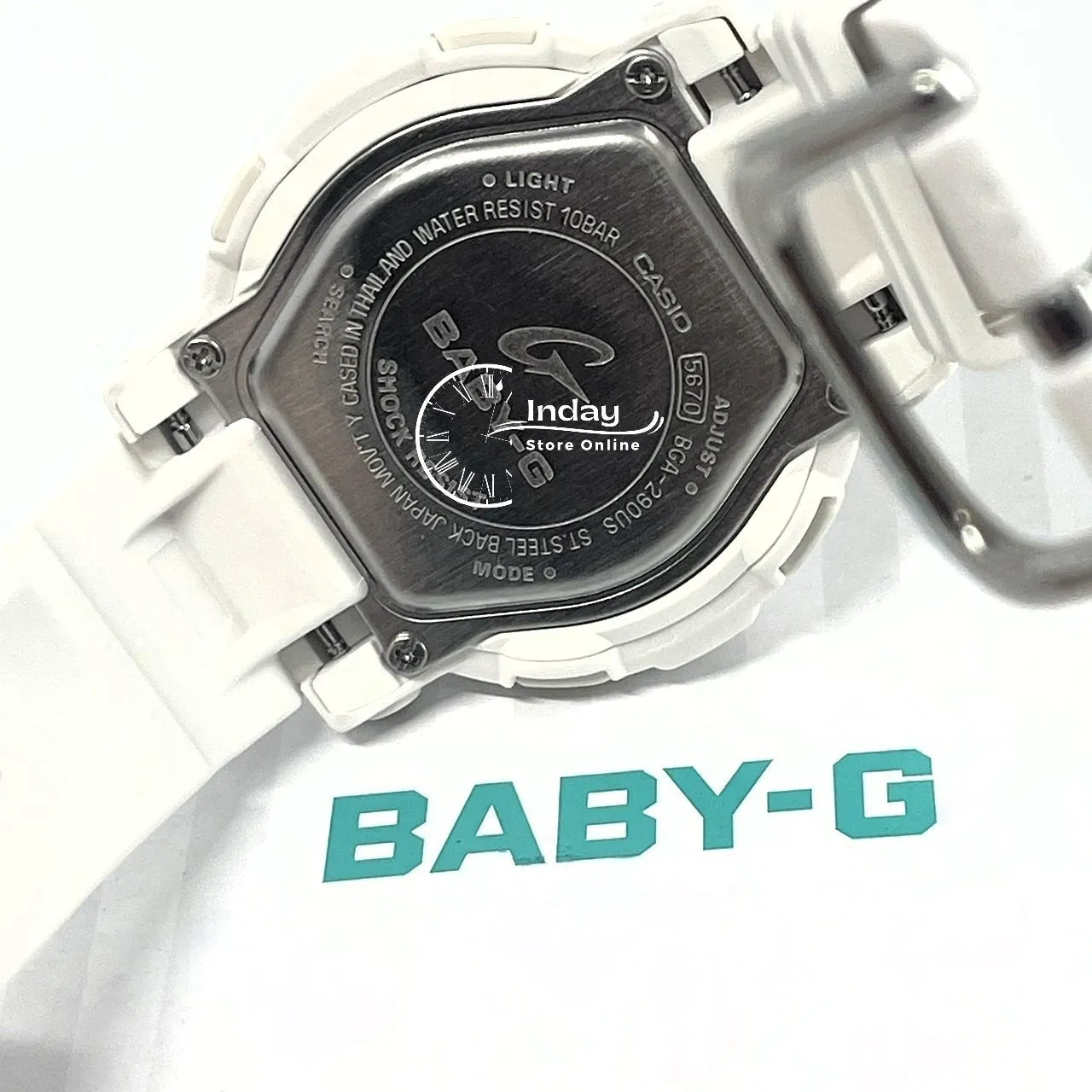 Casio Baby-G Women's Watch BGA-290US-4A Resin Band Mineral Glass Shock Resistant