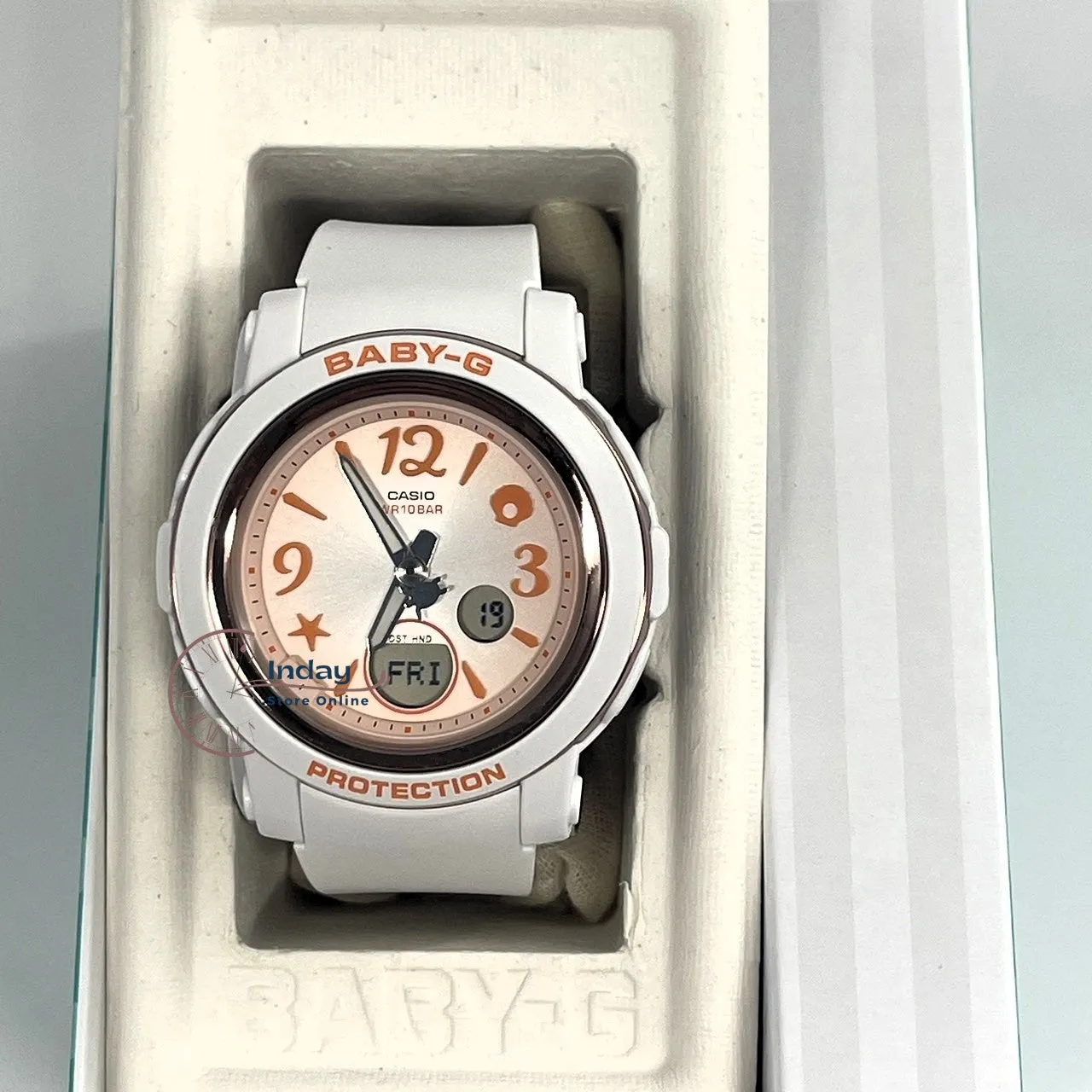 Casio Baby-G Women's Watch BGA-290US-4A Resin Band Mineral Glass Shock Resistant