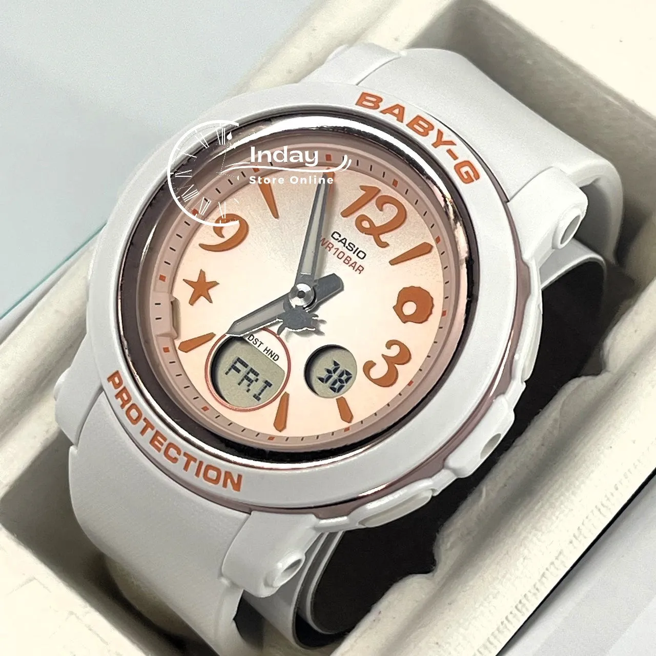 Casio Baby-G Women's Watch BGA-290US-4A Resin Band Mineral Glass Shock Resistant