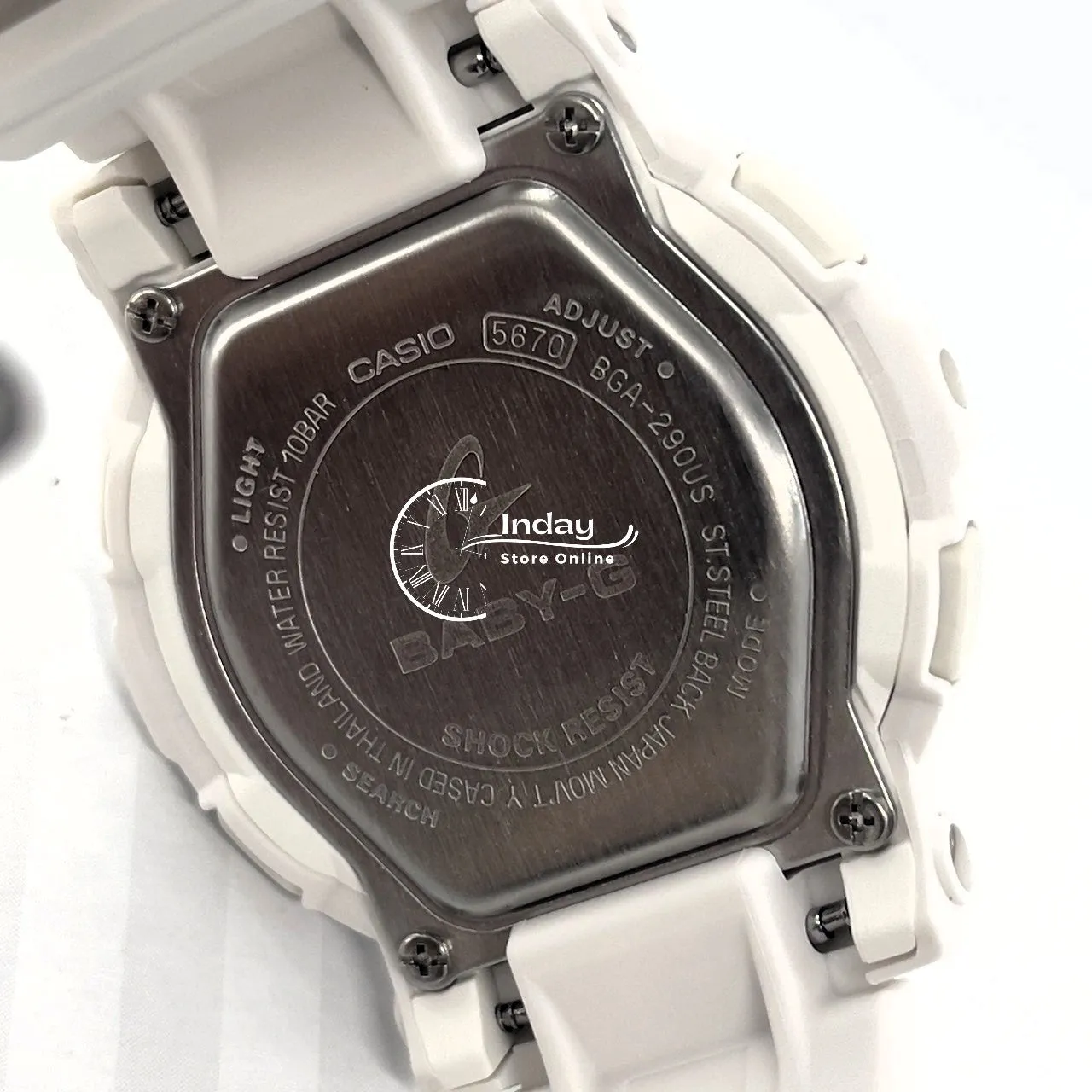 Casio Baby-G Women's Watch BGA-290US-6A Resin Band Mineral Glass Shock Resistant