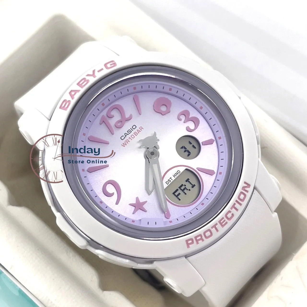 Casio Baby-G Women's Watch BGA-290US-6A Resin Band Mineral Glass Shock Resistant