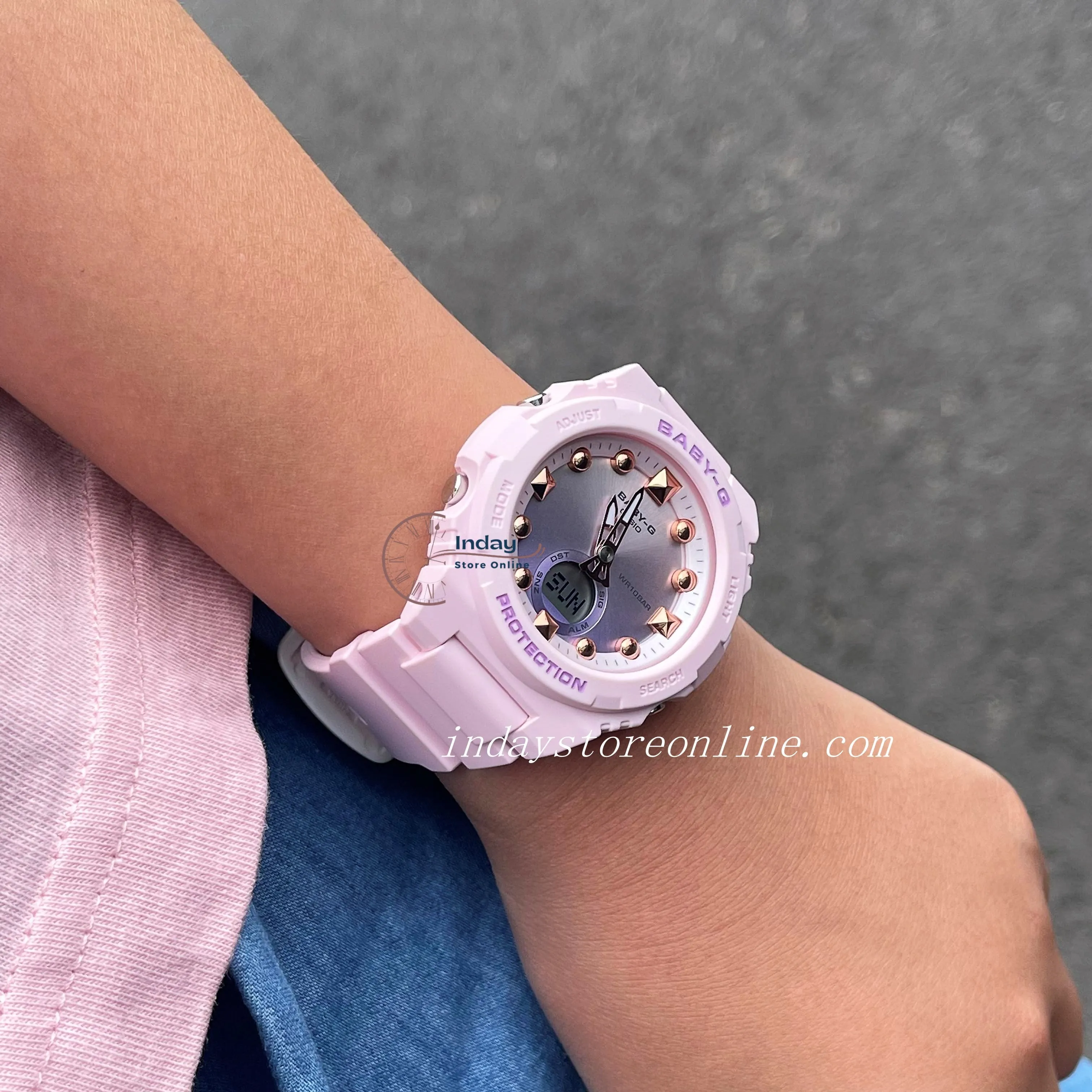 Casio Baby-G Women's Watch BGA-320-4A Resin Band Mineral Glass Shock Resistant