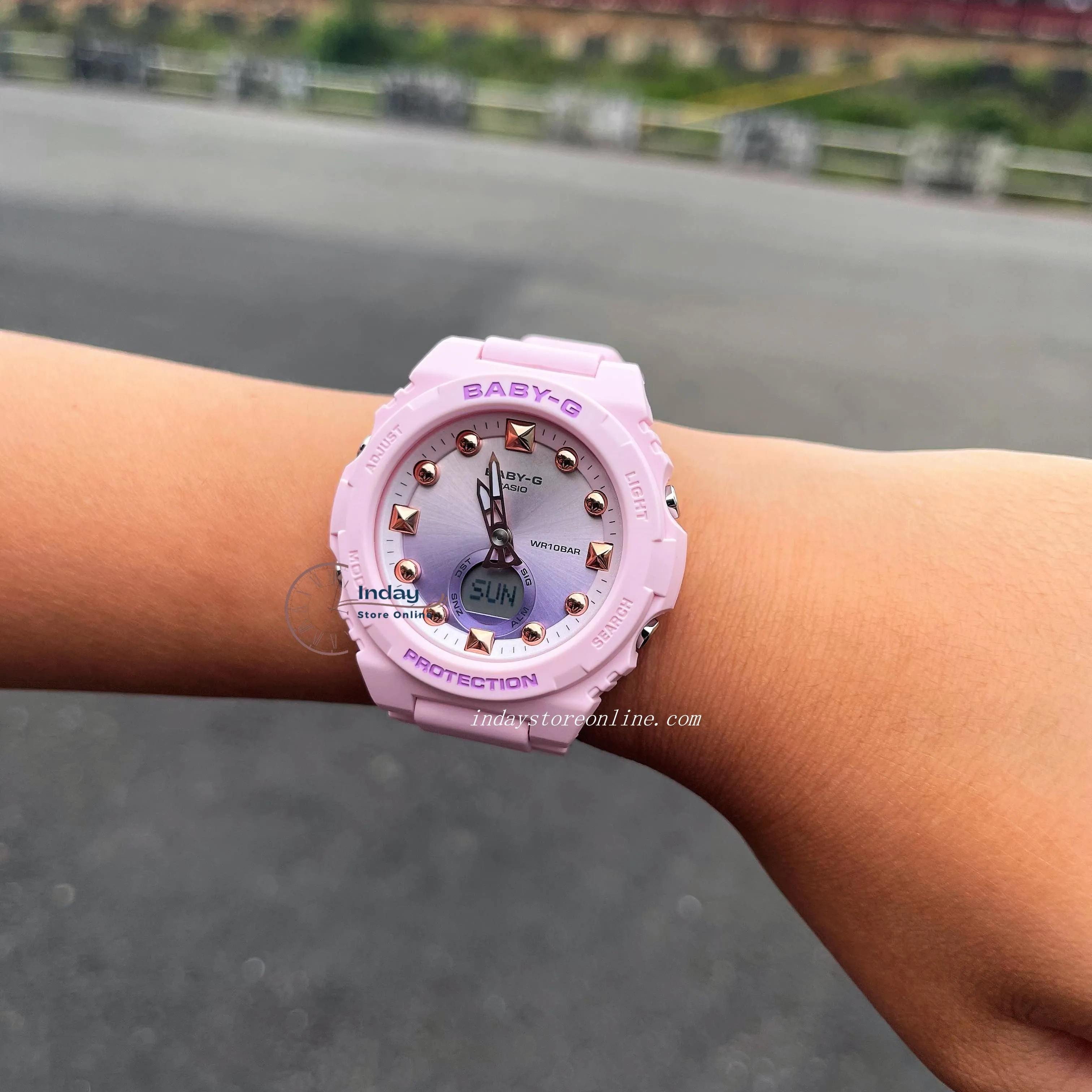 Casio Baby-G Women's Watch BGA-320-4A Resin Band Mineral Glass Shock Resistant