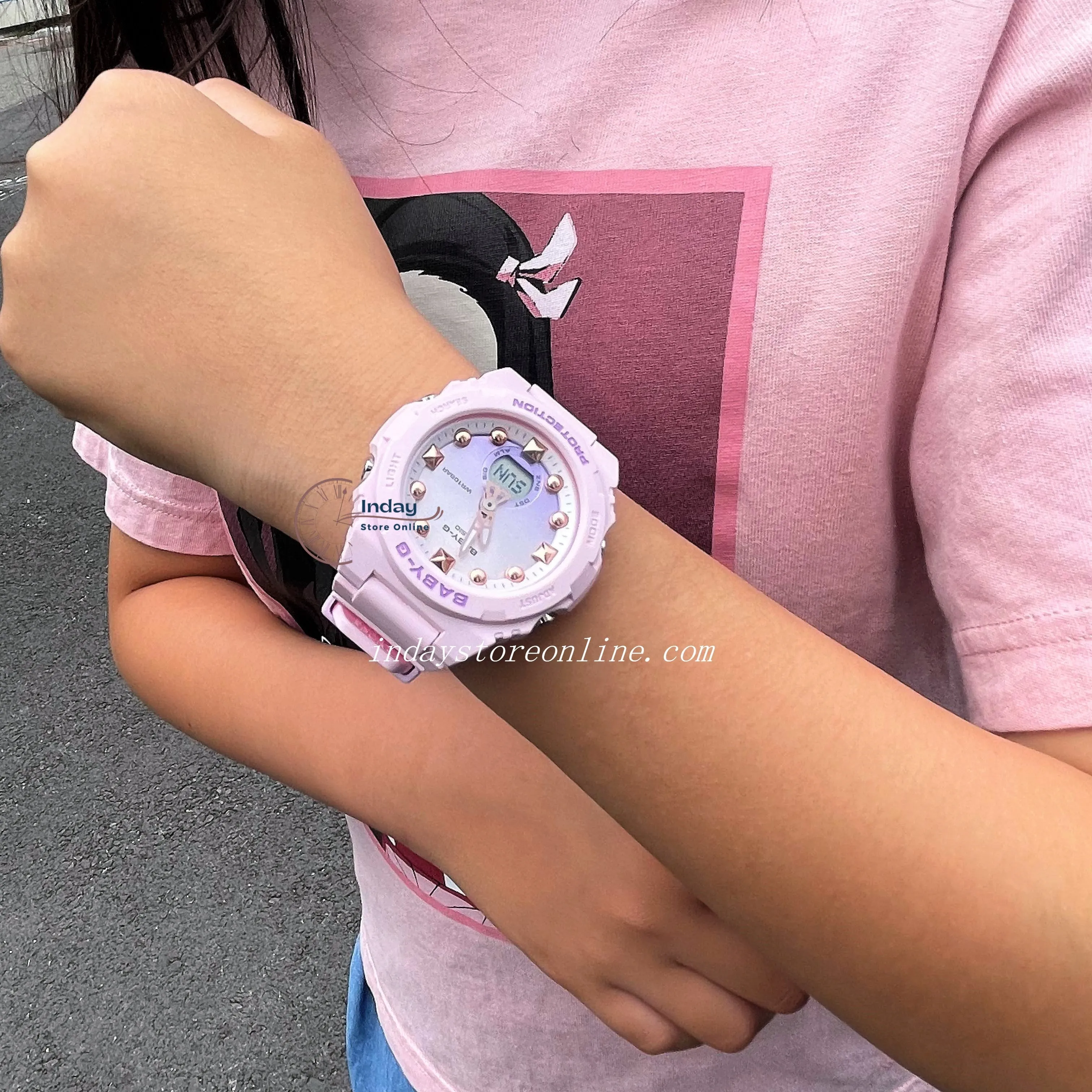 Casio Baby-G Women's Watch BGA-320-4A Resin Band Mineral Glass Shock Resistant