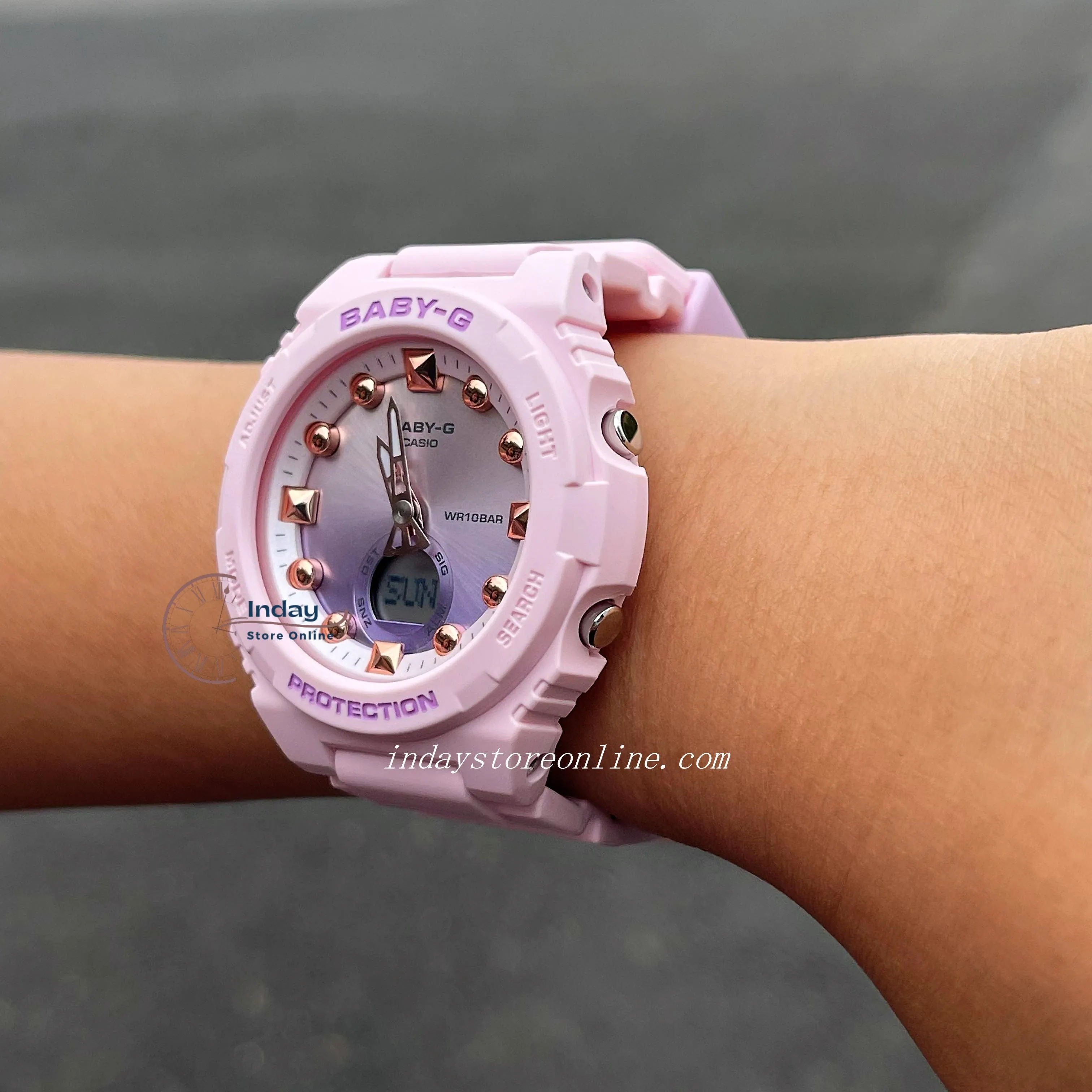 Casio Baby-G Women's Watch BGA-320-4A Resin Band Mineral Glass Shock Resistant