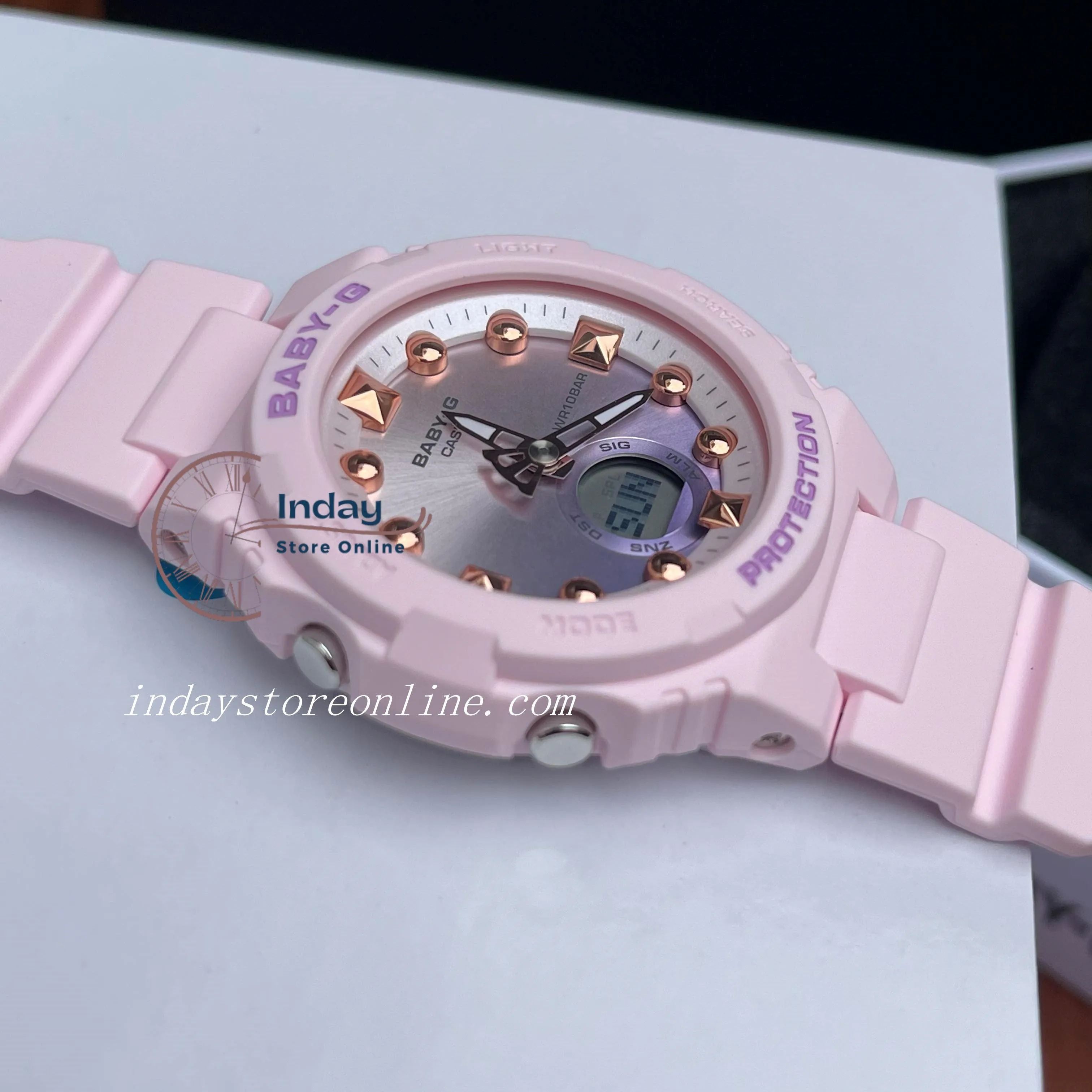 Casio Baby-G Women's Watch BGA-320-4A Resin Band Mineral Glass Shock Resistant