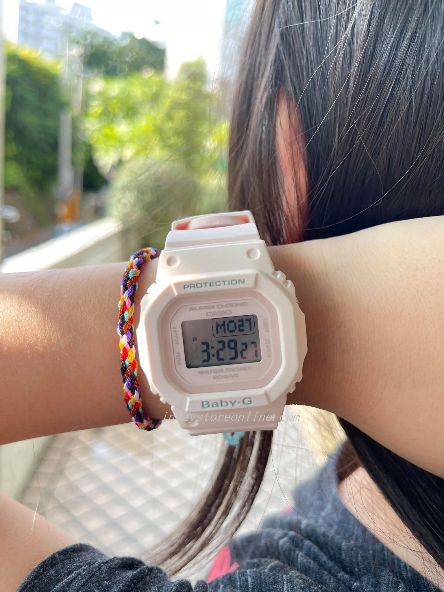 Casio Baby-G Women's Watch BGD-560-4 Resin Band Shock Resistant Mineral Glass