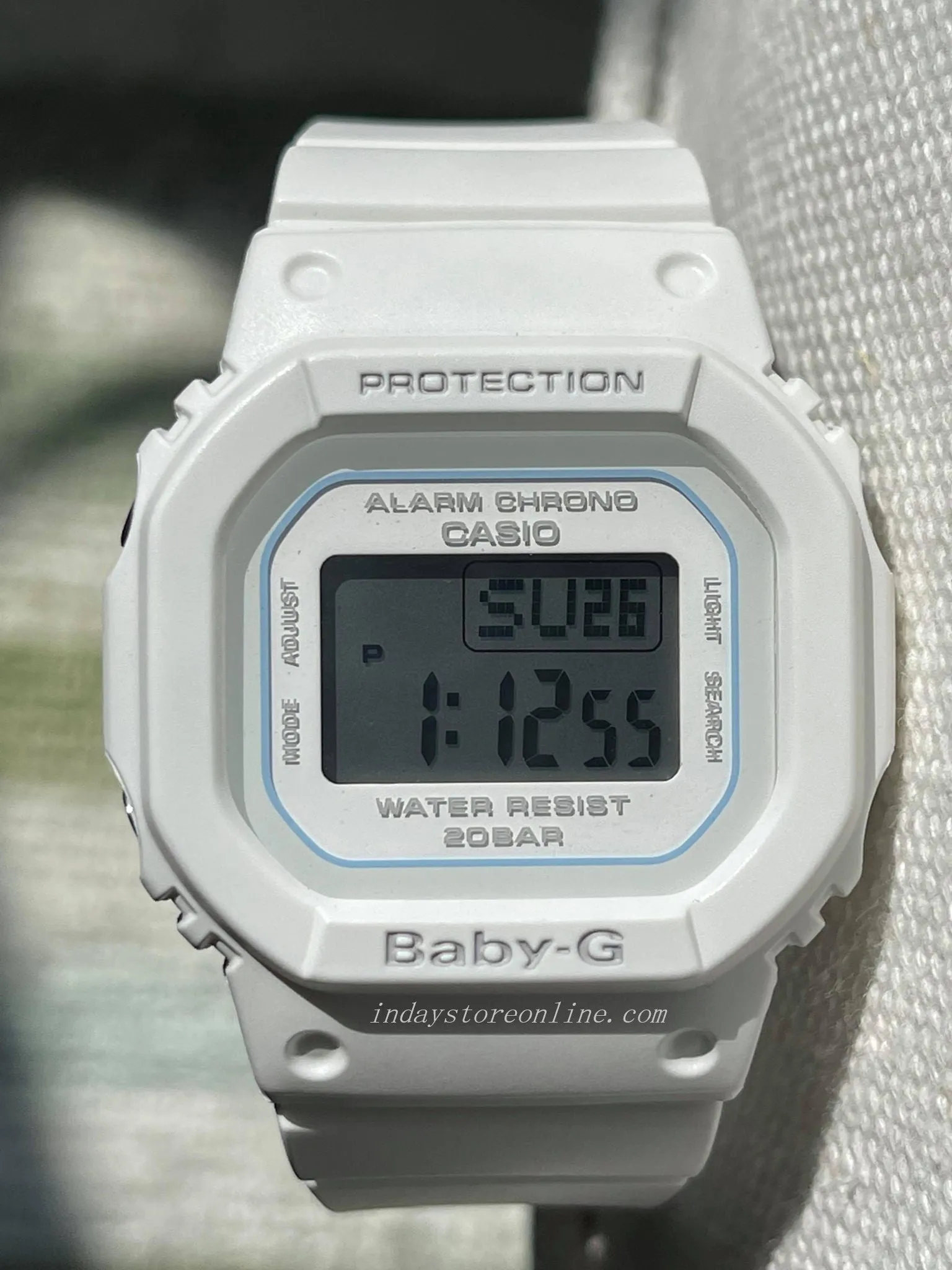Casio Baby-G Women's Watch BGD-560-7 Resin Band Shock Resistant Mineral Glass