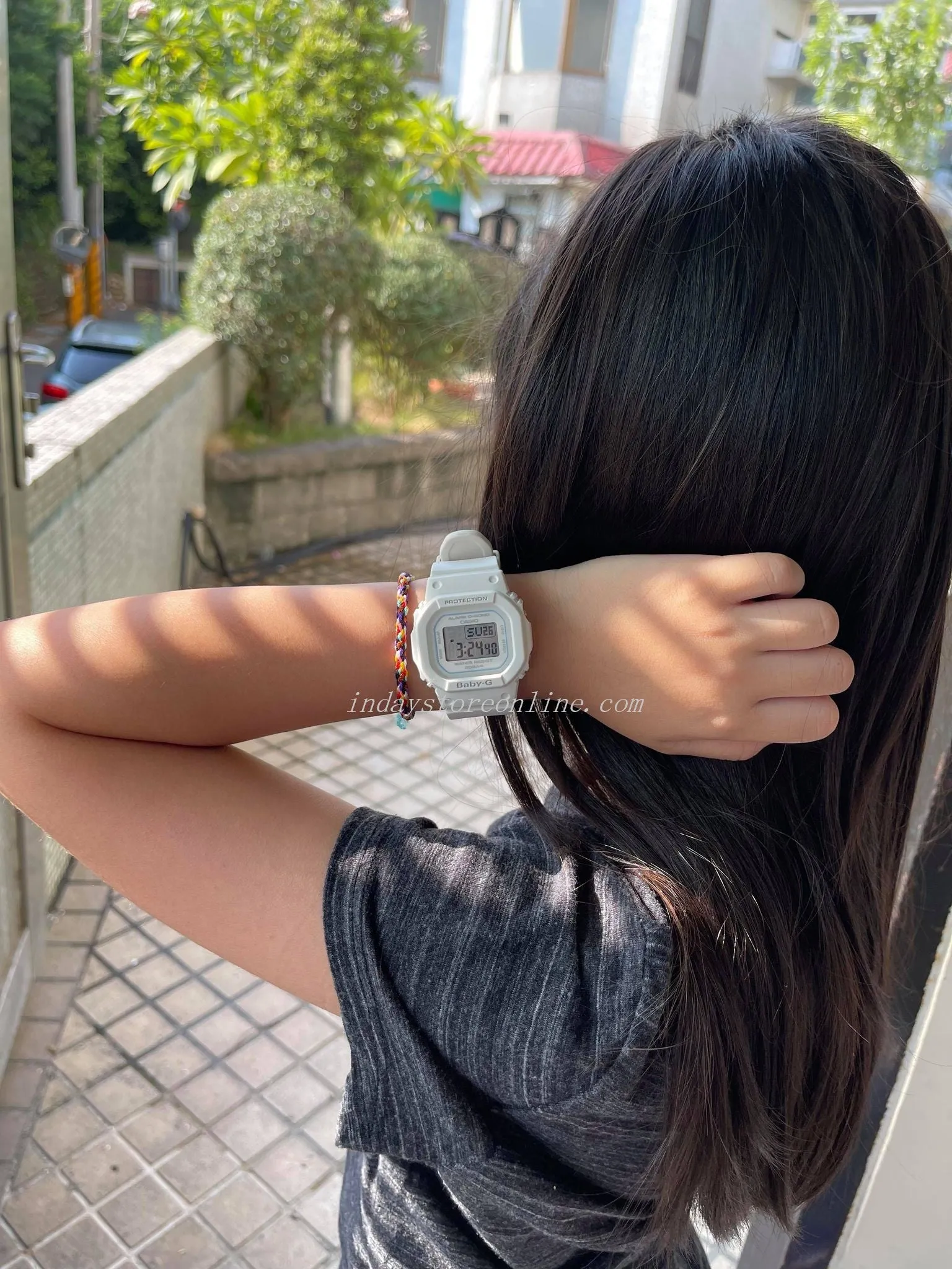 Casio Baby-G Women's Watch BGD-560-7 Resin Band Shock Resistant Mineral Glass
