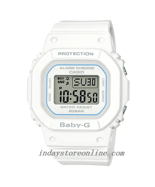 Casio Baby-G Women's Watch BGD-560-7 Resin Band Shock Resistant Mineral Glass