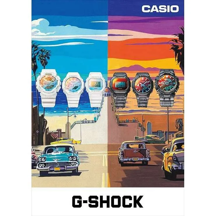 CASIO G-SHOCK BEACH TIME LAPSE SERIES GREY SKELETON MEN WATCH GA-2100TLS-8AJF