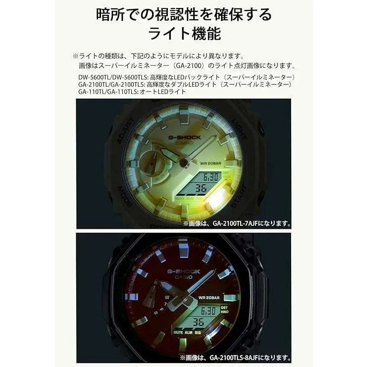 CASIO G-SHOCK BEACH TIME LAPSE SERIES LIMITED MODEL WHITE STRAP MEN WATCH GA-110TL-7AJF