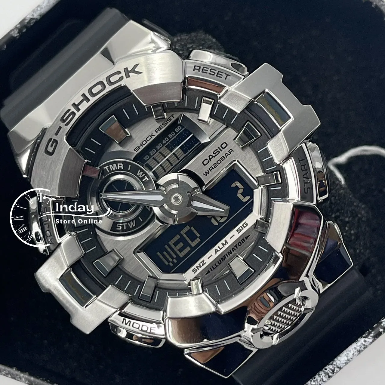 Casio G-Shock G-Steel Men's Watch GM-700-1A Resin Band Shock Resistant Mineral Glass Battery Life 5-Years