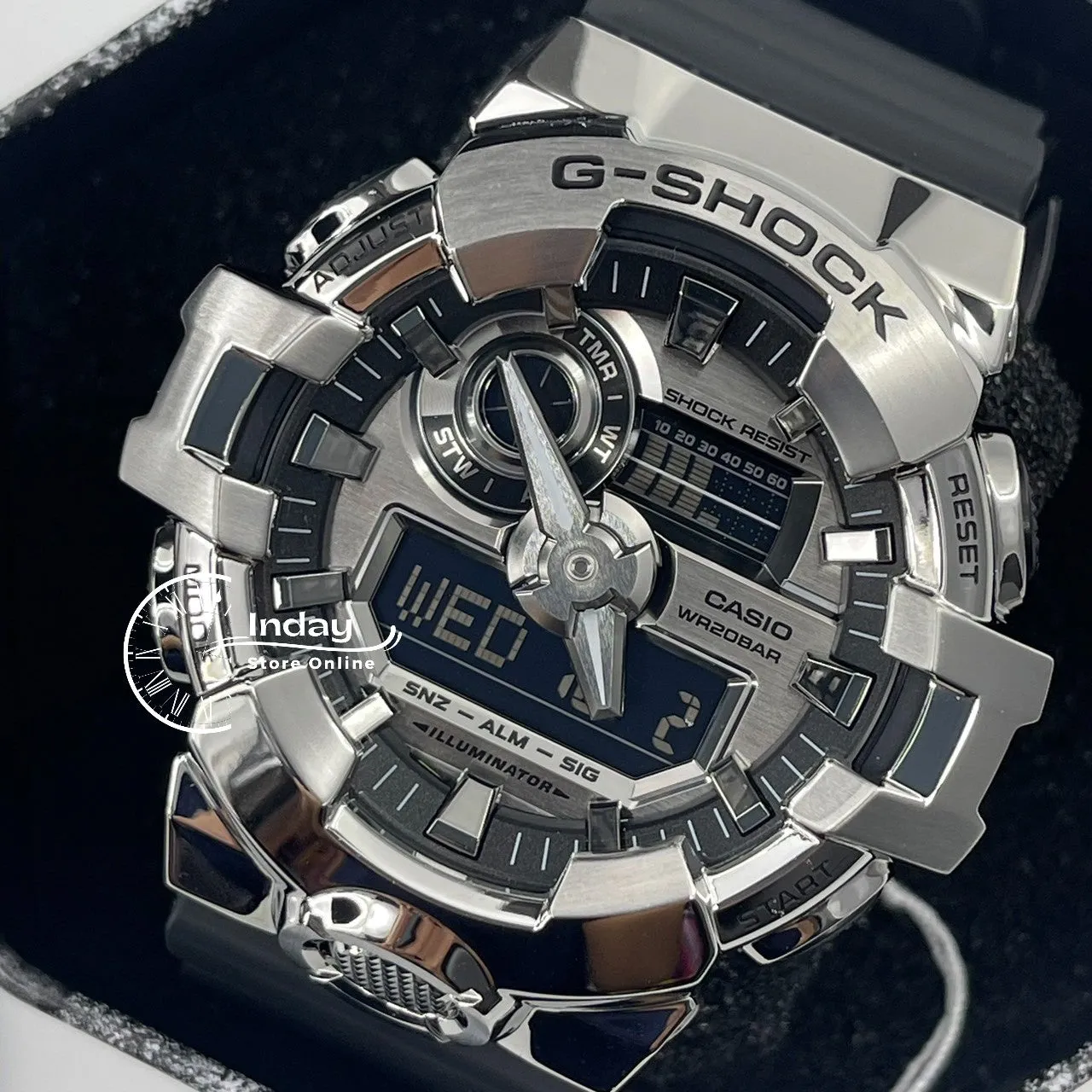 Casio G-Shock G-Steel Men's Watch GM-700-1A Resin Band Shock Resistant Mineral Glass Battery Life 5-Years