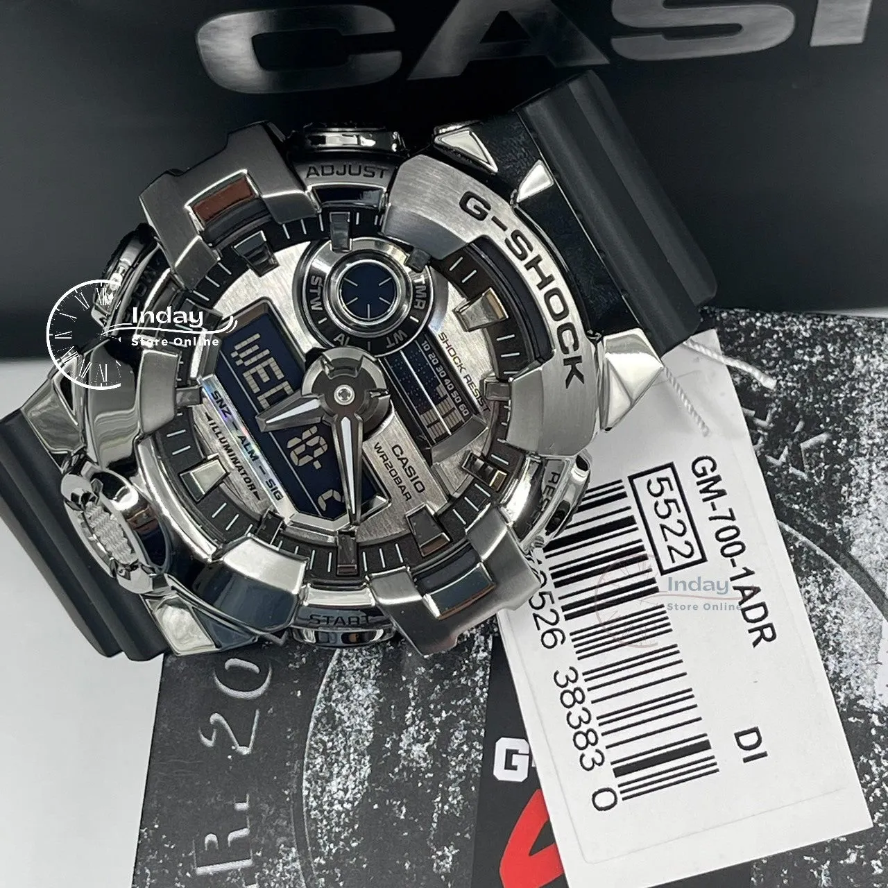 Casio G-Shock G-Steel Men's Watch GM-700-1A Resin Band Shock Resistant Mineral Glass Battery Life 5-Years