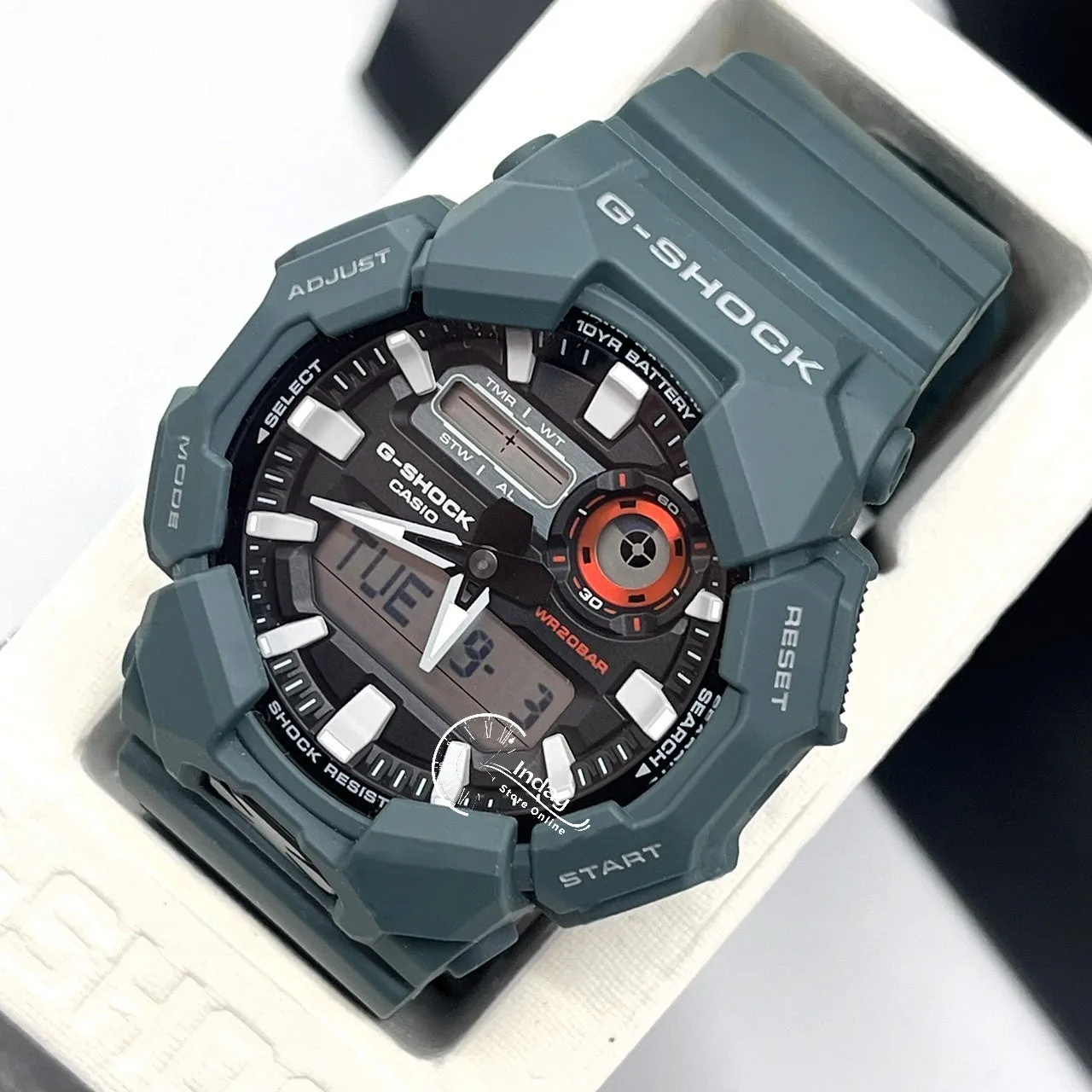 Casio G-Shock Men's Watch GA-010-2A Bio-based Resin Band Shock Resistant Mineral Glass Battery Life 10-Years