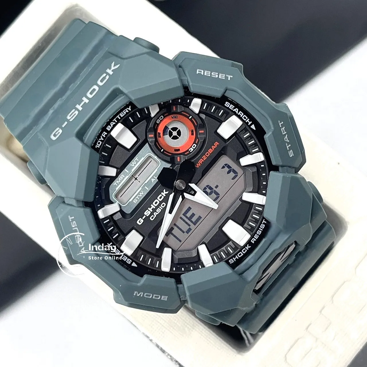 Casio G-Shock Men's Watch GA-010-2A Bio-based Resin Band Shock Resistant Mineral Glass Battery Life 10-Years