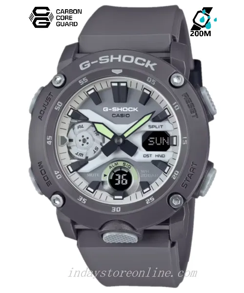 Casio G-Shock Men's Watch GA-2000HD-8A Shock Resistant Carbon Core Guard Structure