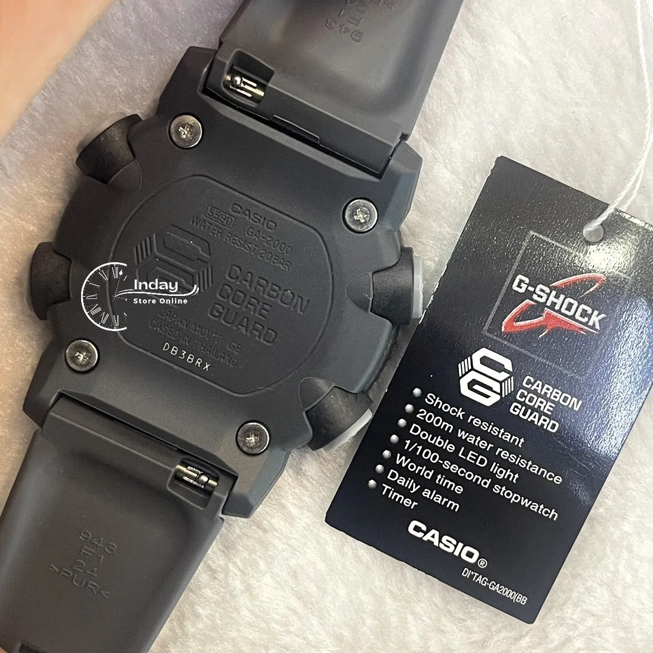 Casio G-Shock Men's Watch GA-2000HD-8A Shock Resistant Carbon Core Guard Structure
