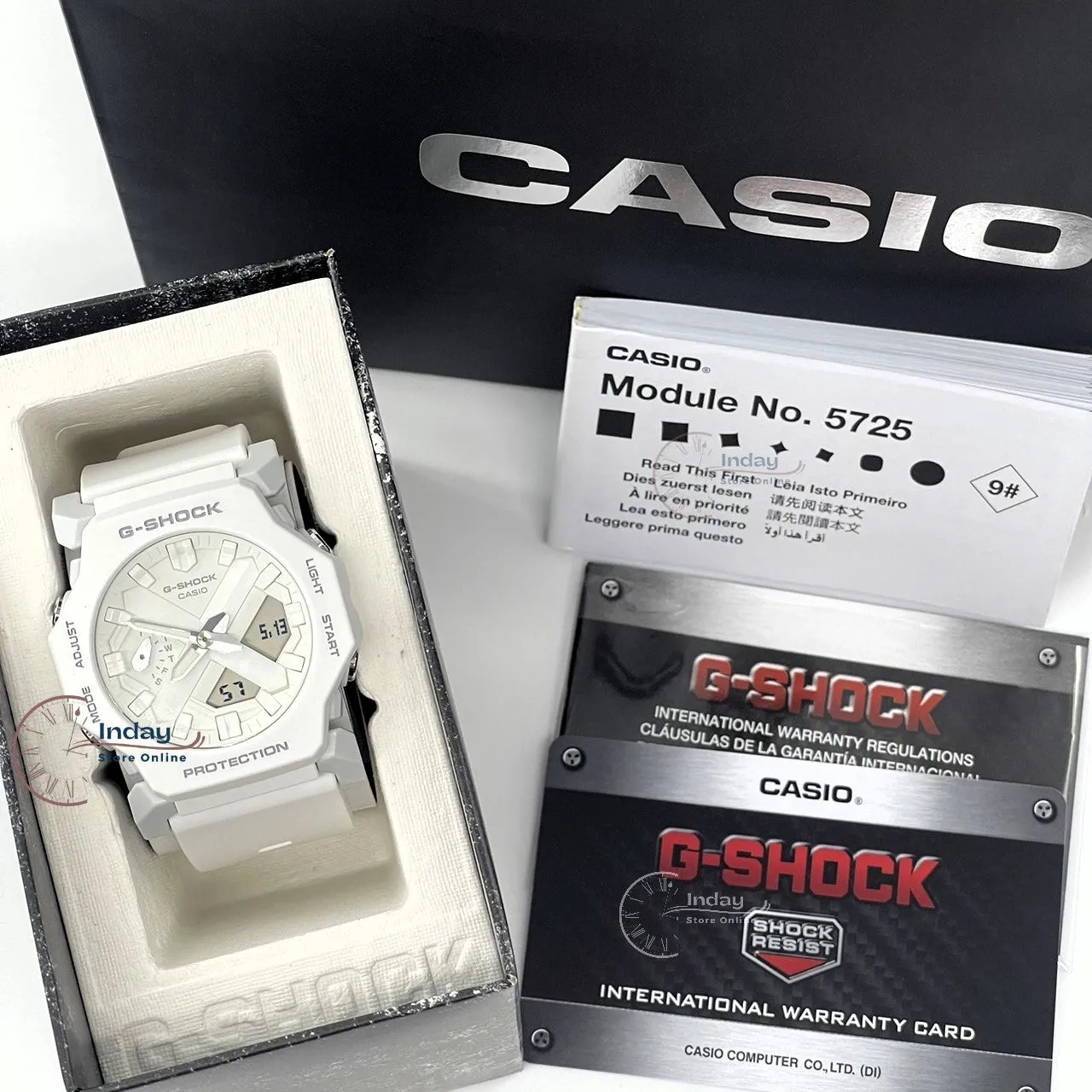 Casio G-Shock Men's Watch GA-2300-7A Resin Band Mineral Glass Shock Resistant