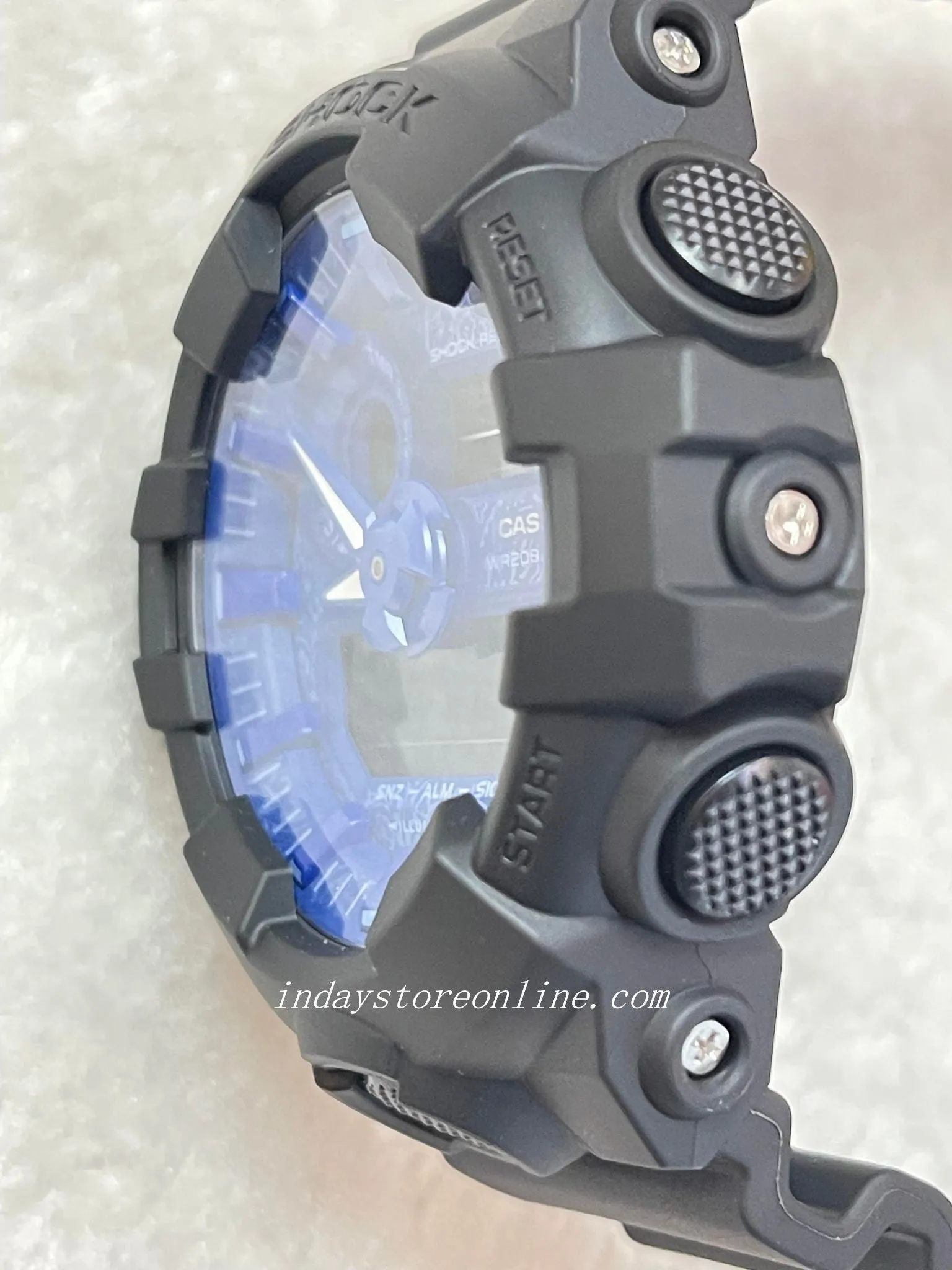 Casio G-Shock Men's Watch GA-700BP-1A Analog-Digital GA-700 Series Paisley Blue and Black Series