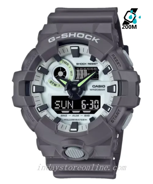 Casio G-Shock Men's Watch GA-700HD-8A Shock Resistant Battery Life: 5 years