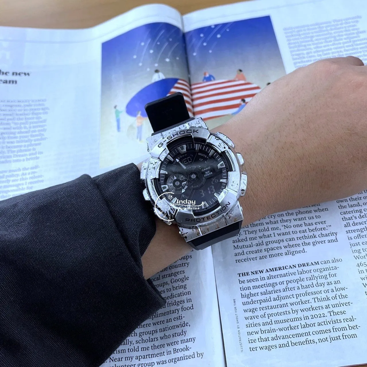 Casio G-Shock Men's Watch GM-110GC-1A Shock Resistant Magnetic Resistant