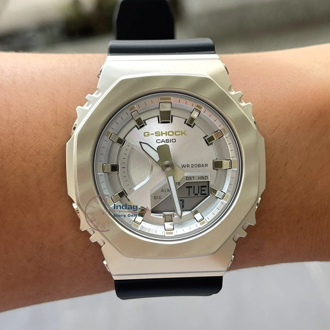 Casio G-Shock Women's Watch GM-S2100BC-1A Analog-Digital New Arrival Shock Resistant Mineral Glass