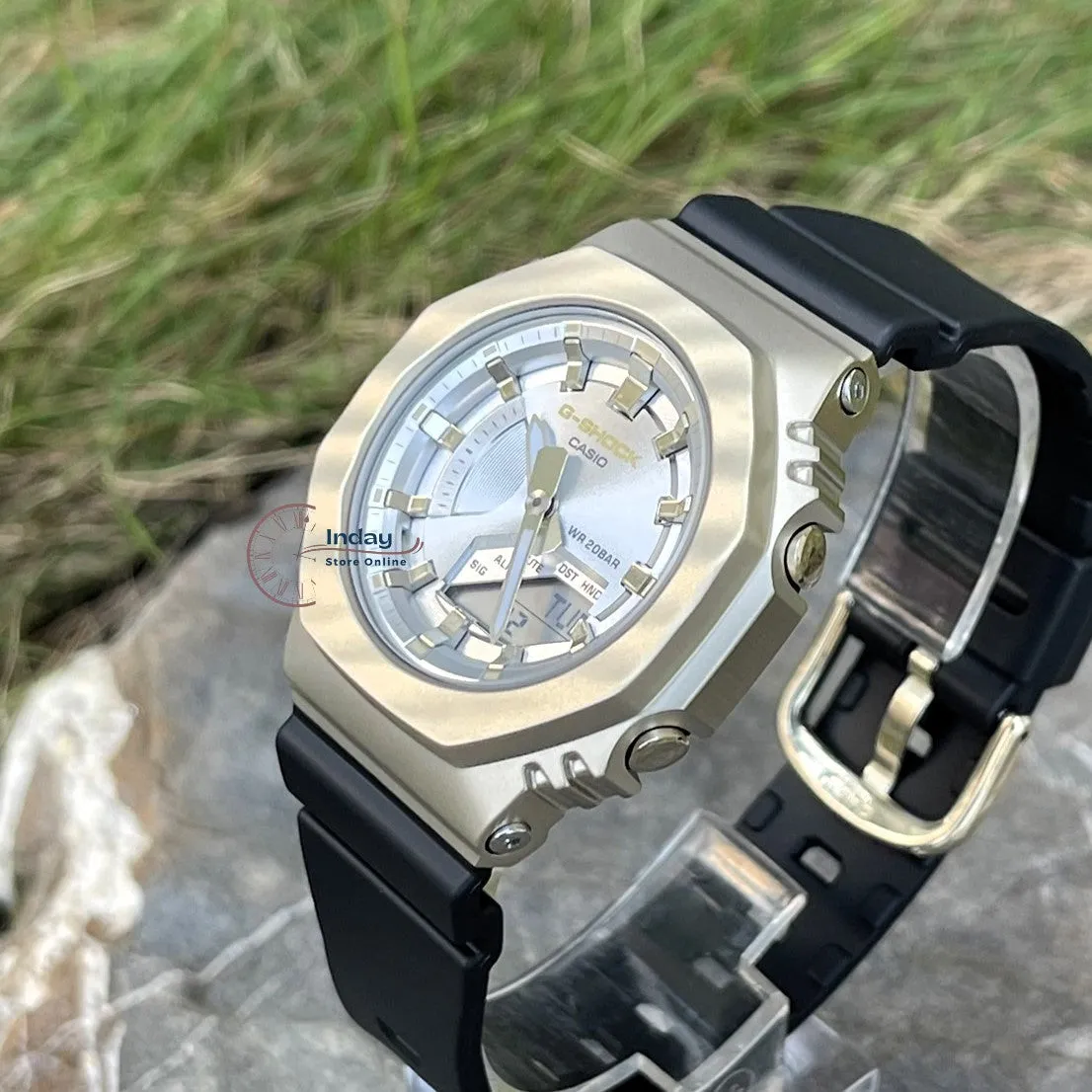 Casio G-Shock Women's Watch GM-S2100BC-1A Analog-Digital New Arrival Shock Resistant Mineral Glass